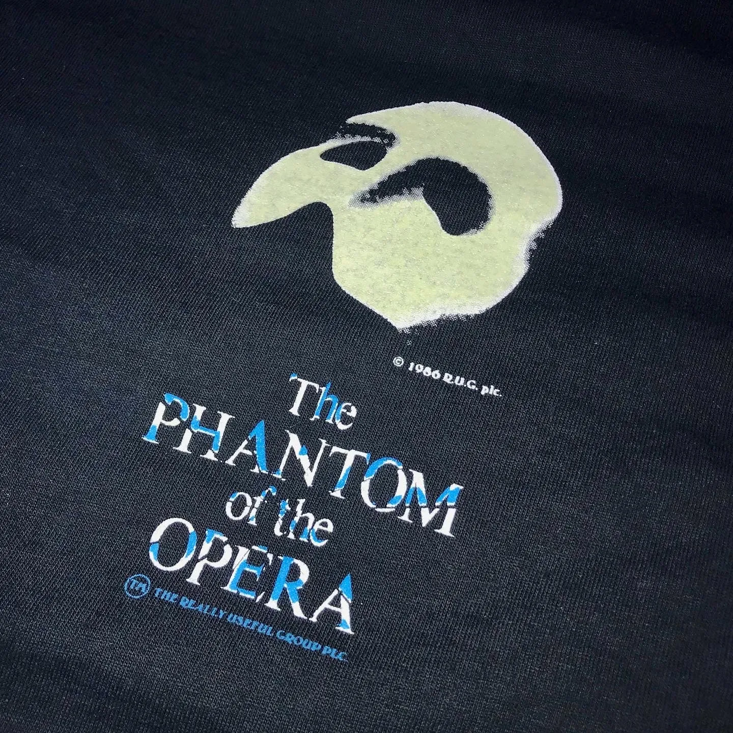 1986 Glows in Dark Vintage Phantom of the Opera Logo Tee