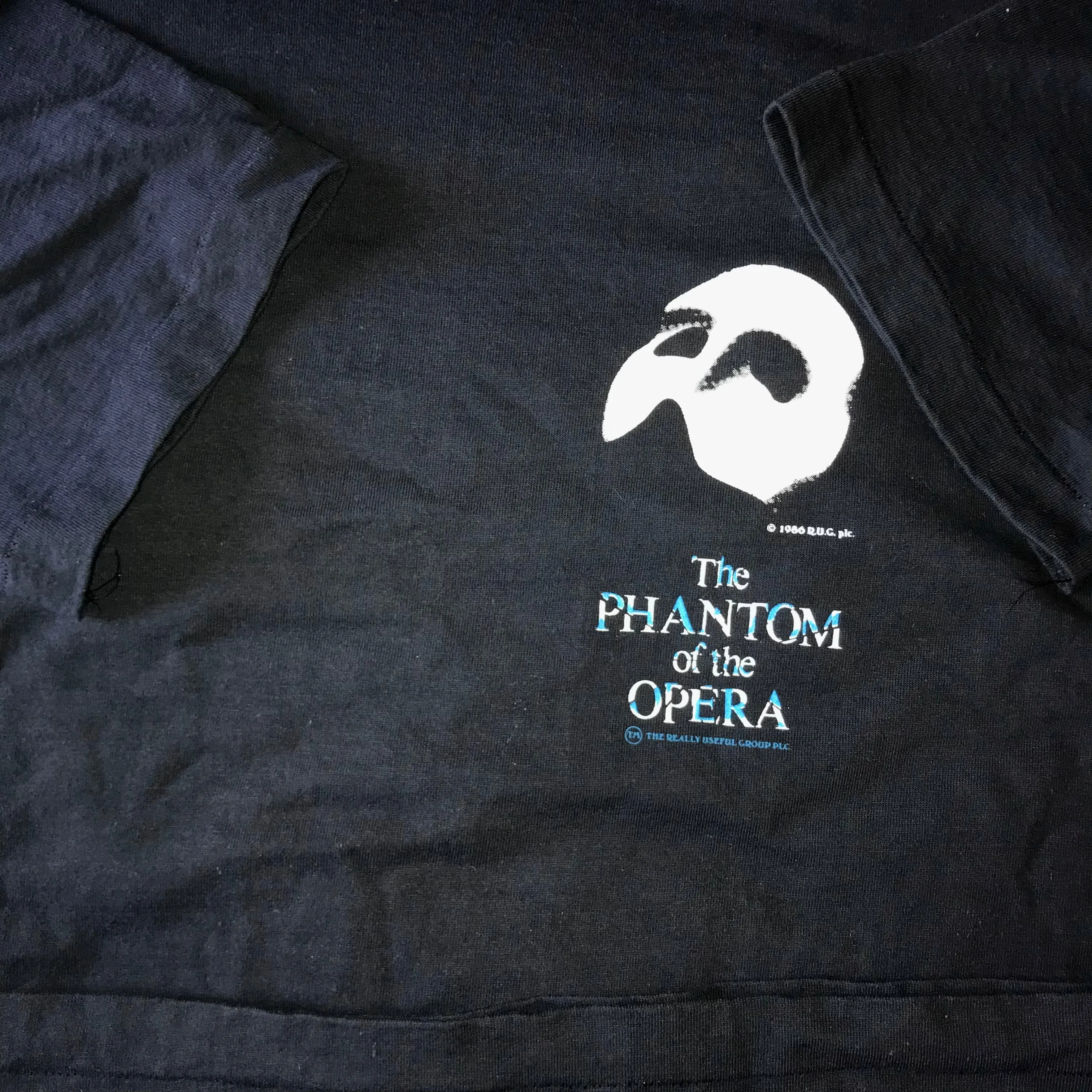 1986 Glows in Dark Vintage Phantom of the Opera Logo Tee