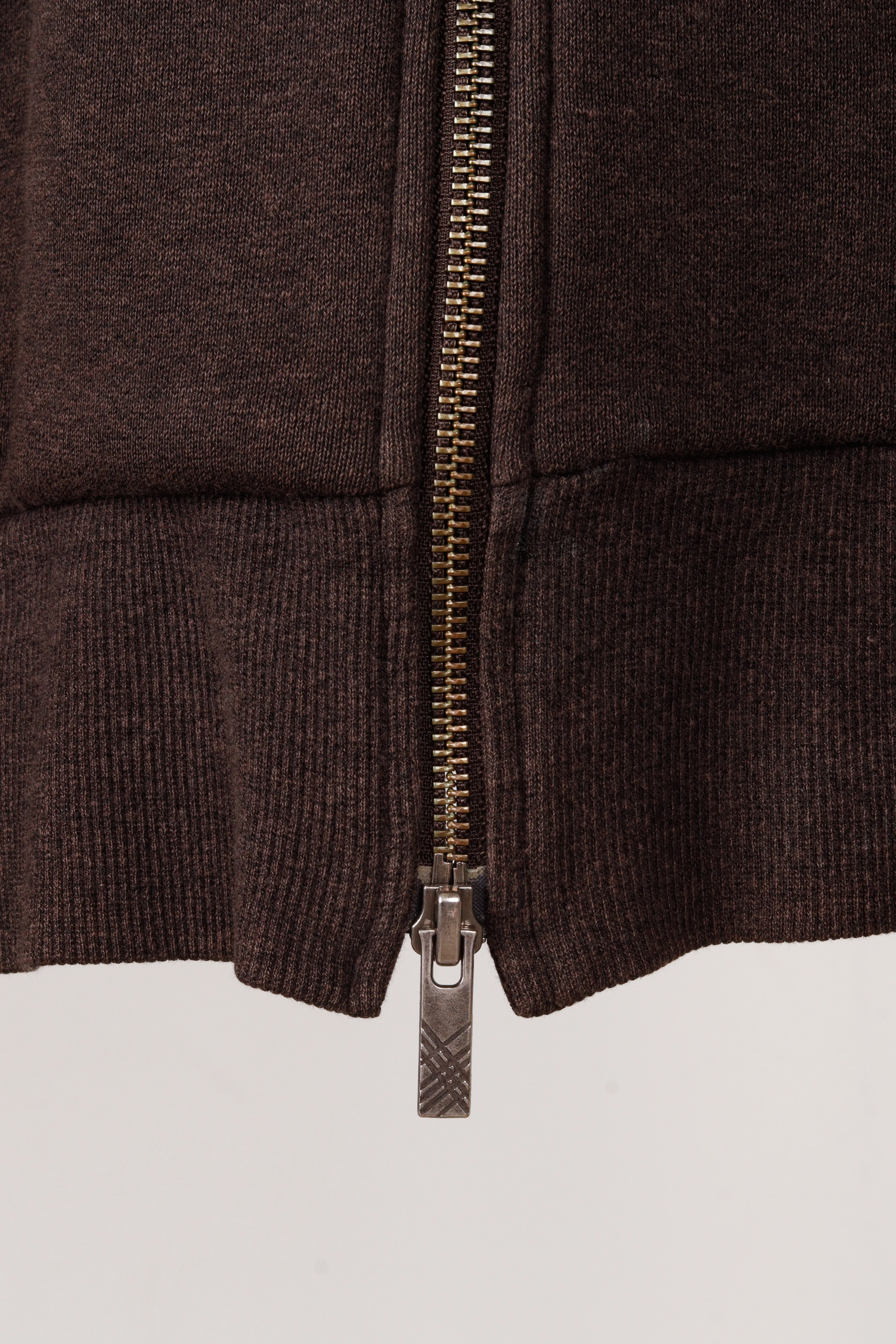 2000's Burberry Black Label 'Mlange Zip-Up' Track Jacket Brown
