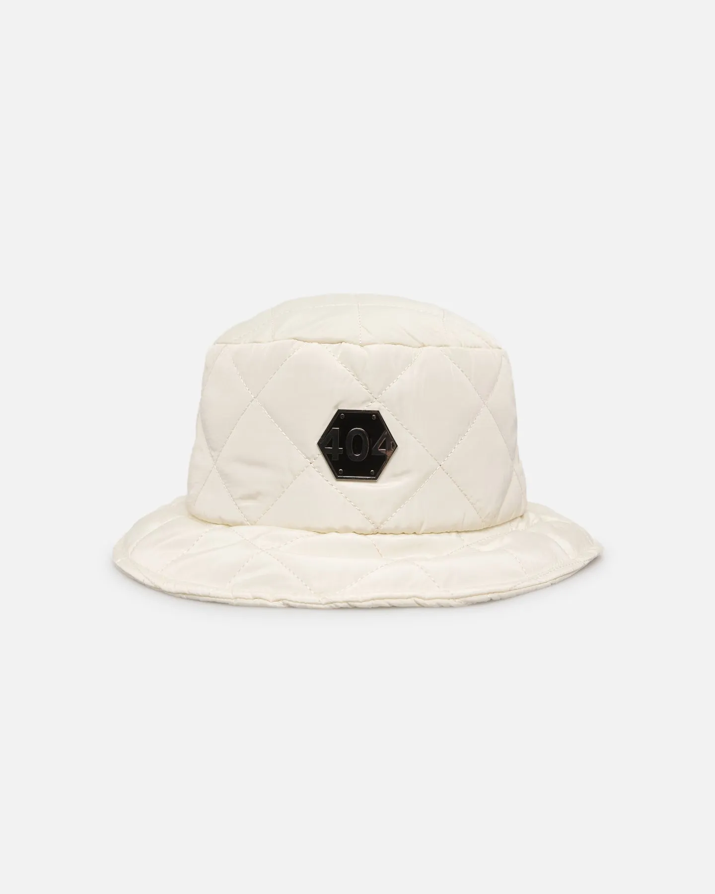 404 Quilted Bucket Hat Off White