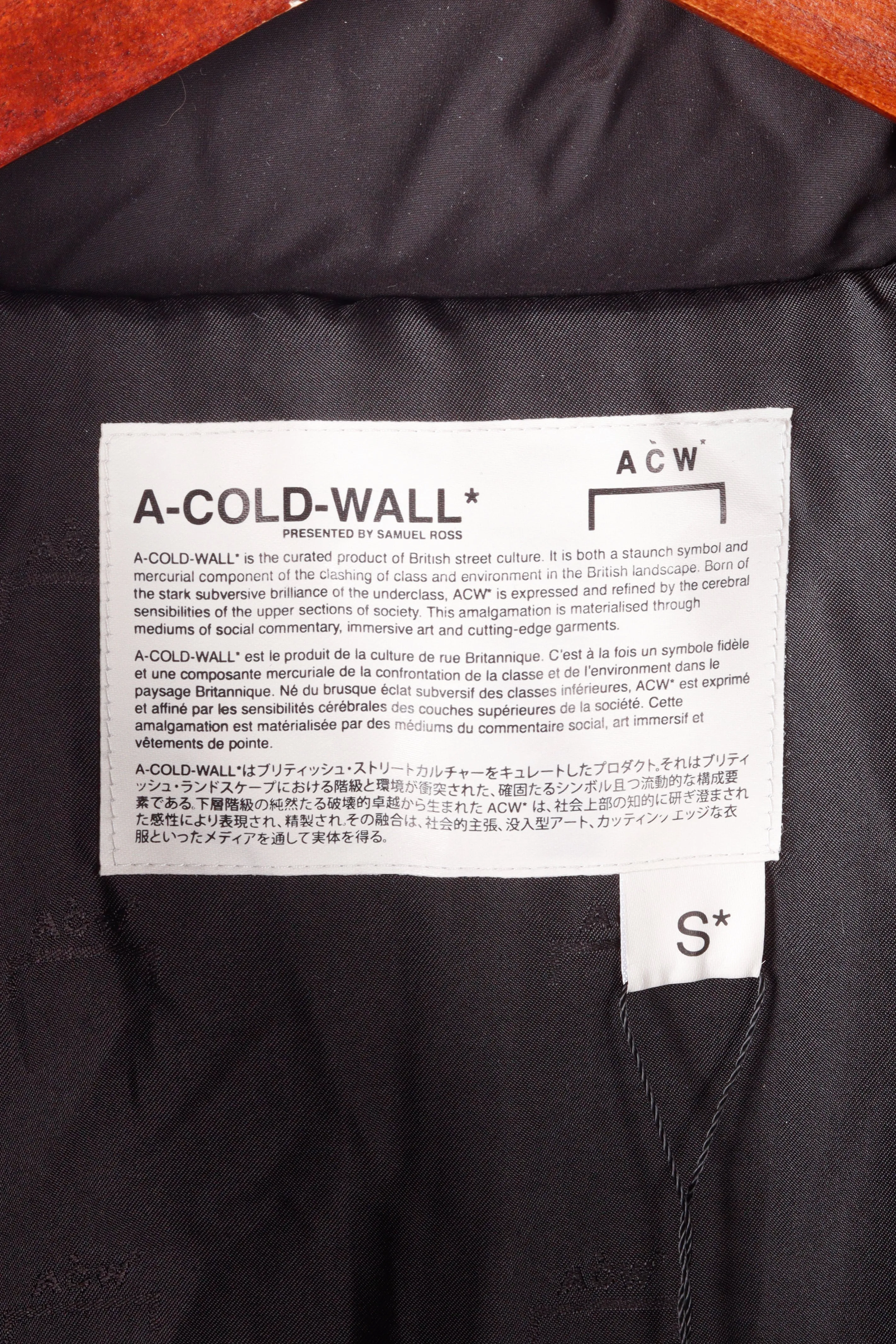 A-COLD-Wall* AW19 'Classic' Puffer Jacket (2019)