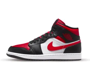 Air Jordan 1 Mid 'Bred Toe'