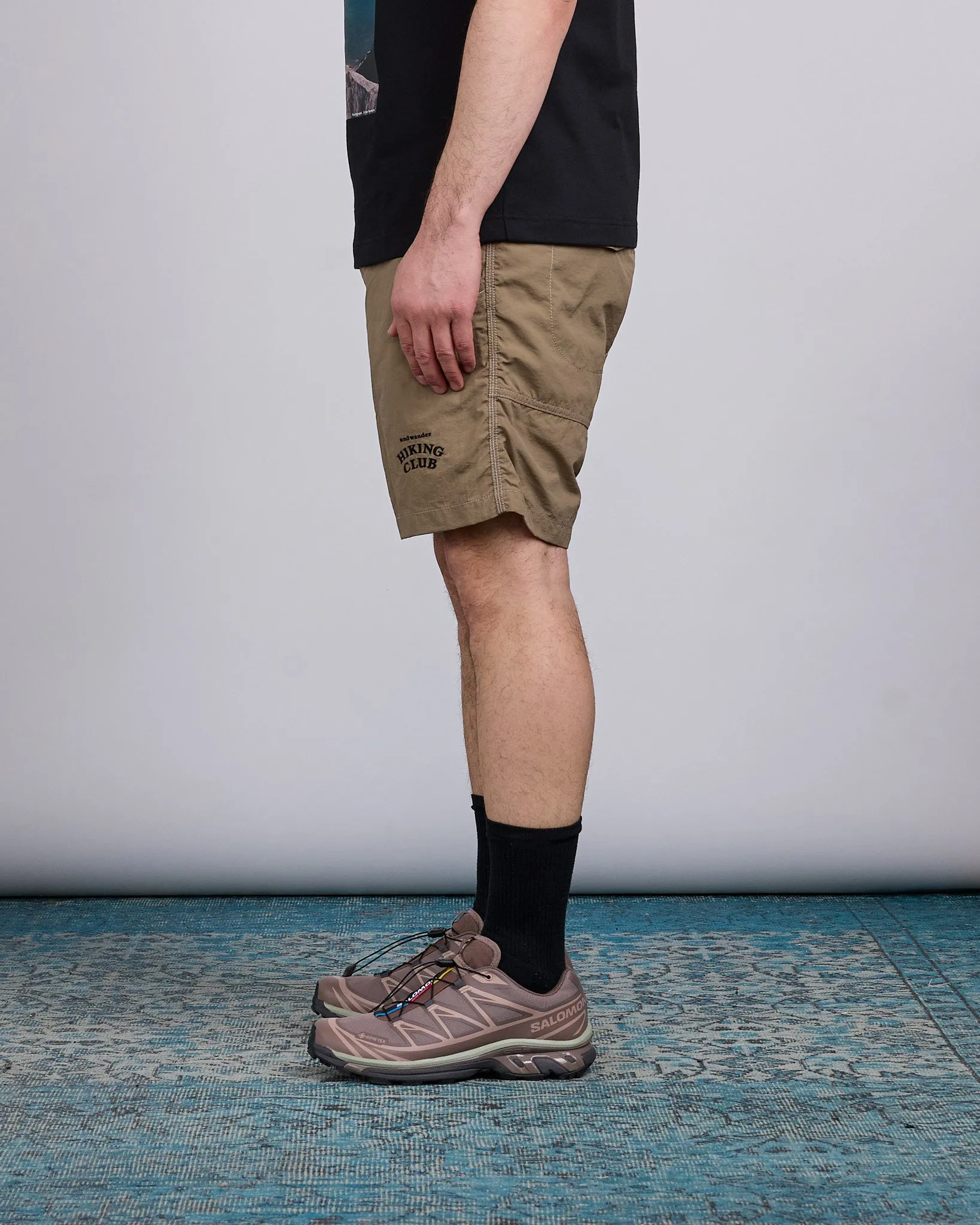 and wander Hiking Club Taffeta Hiking Short Beige