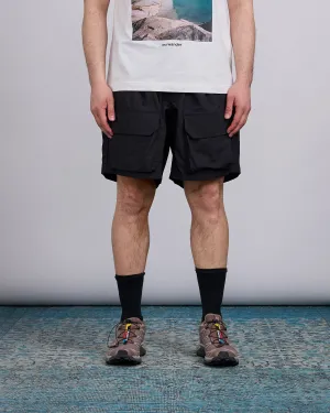and wander Nylon Twill Relaxed Short Black