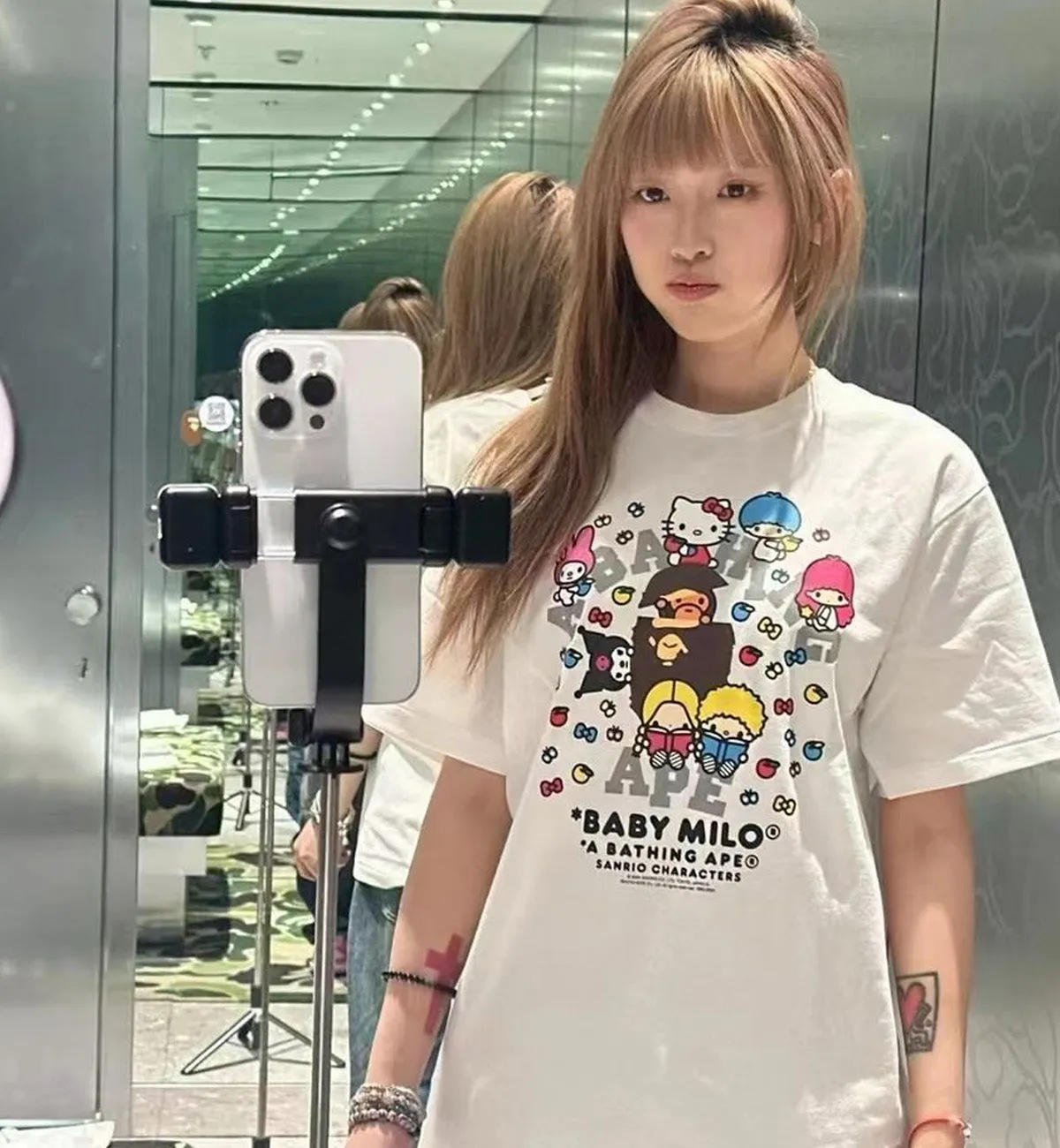 Bape Baby Milo x Sanrio Characters T-Shirt (White)