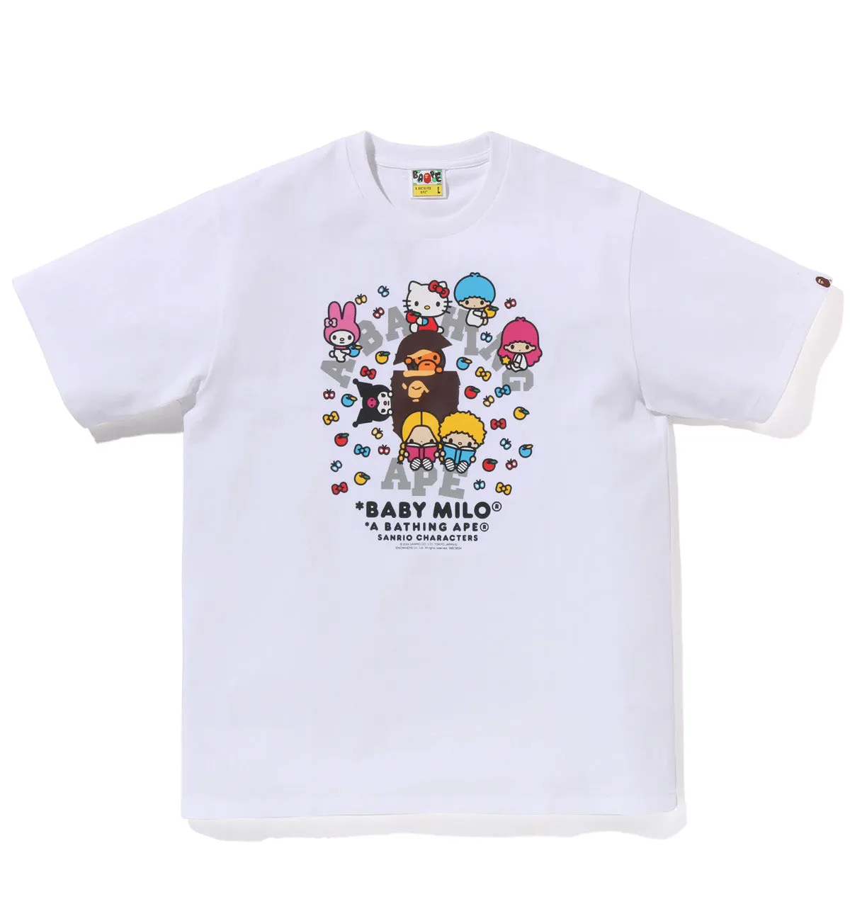 Bape Baby Milo x Sanrio Characters T-Shirt (White)