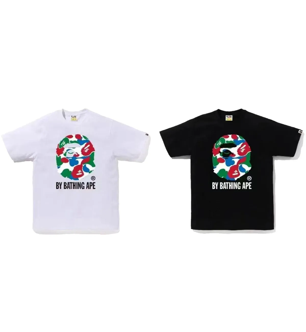 Bape Big Head Camo RGB T-Shirt
