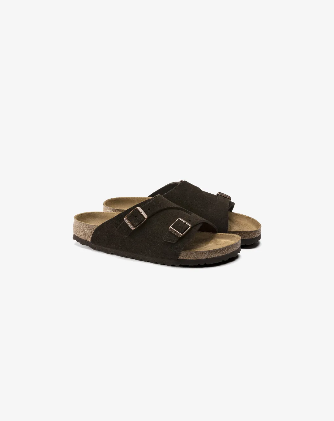 Birkenstock Zrich Suede Leather Sandal Mocha Brown