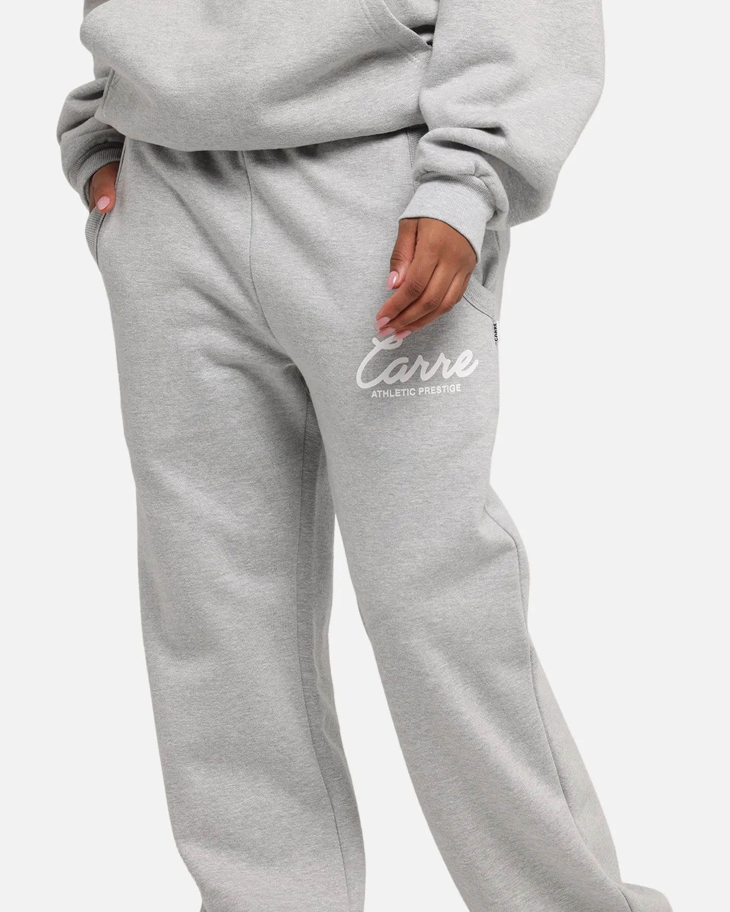 Carre Prestige Script Sweatpants Grey Marle