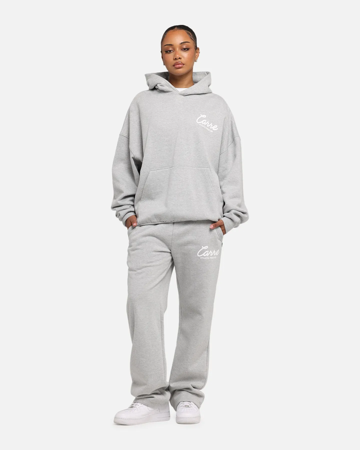 Carre Prestige Script Sweatpants Grey Marle