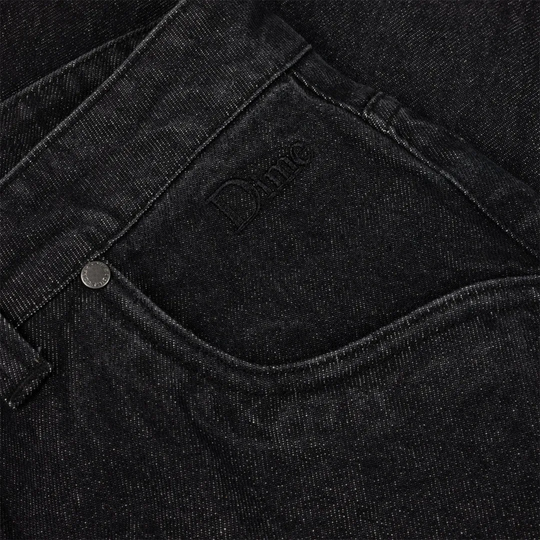 CLASSIC BAGGY DENIM PANTS WASHED BLACK