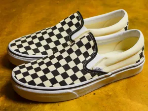 Classic Slip On - Black / White / Checkerboard