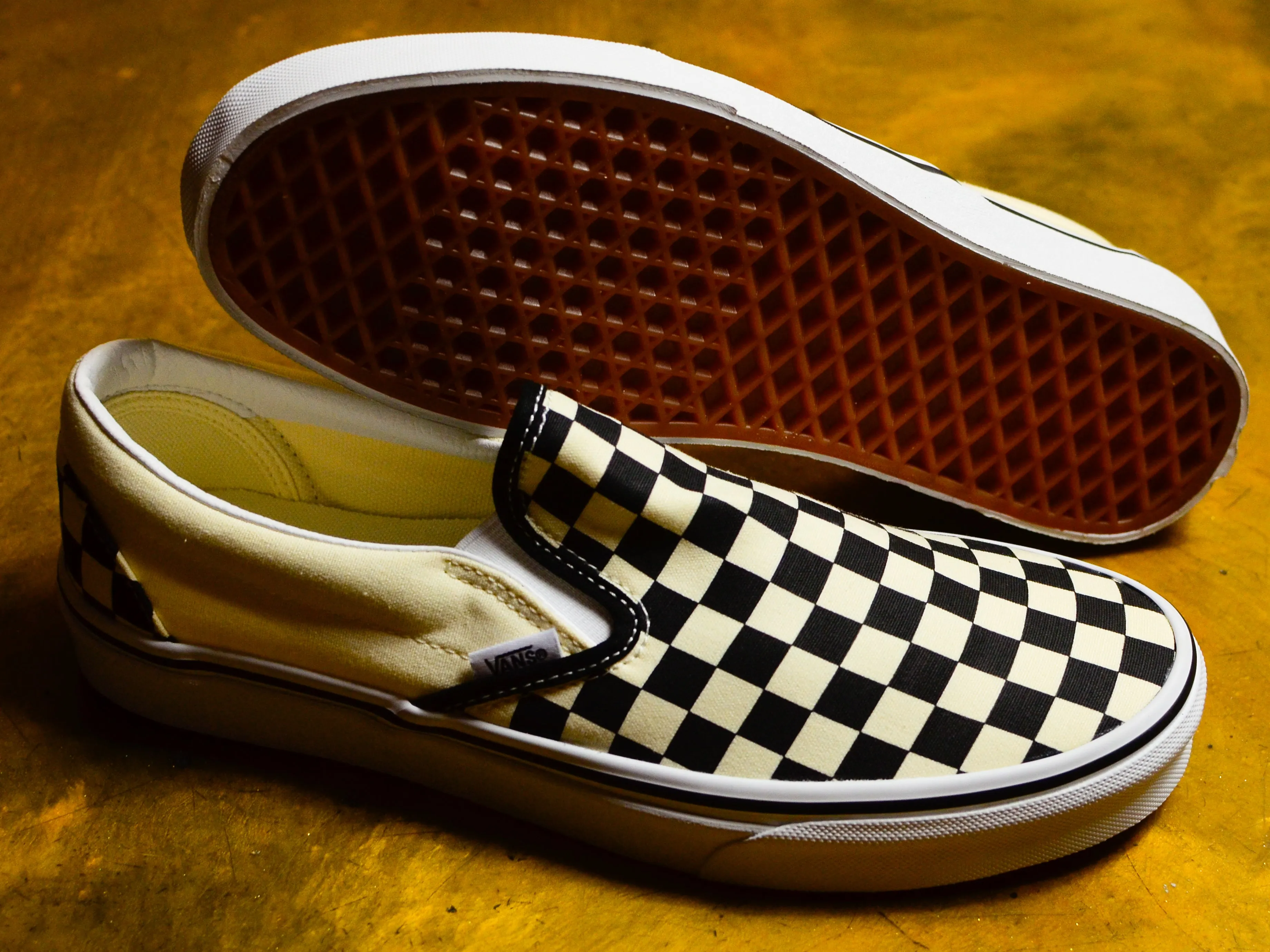 Classic Slip On - Black / White / Checkerboard