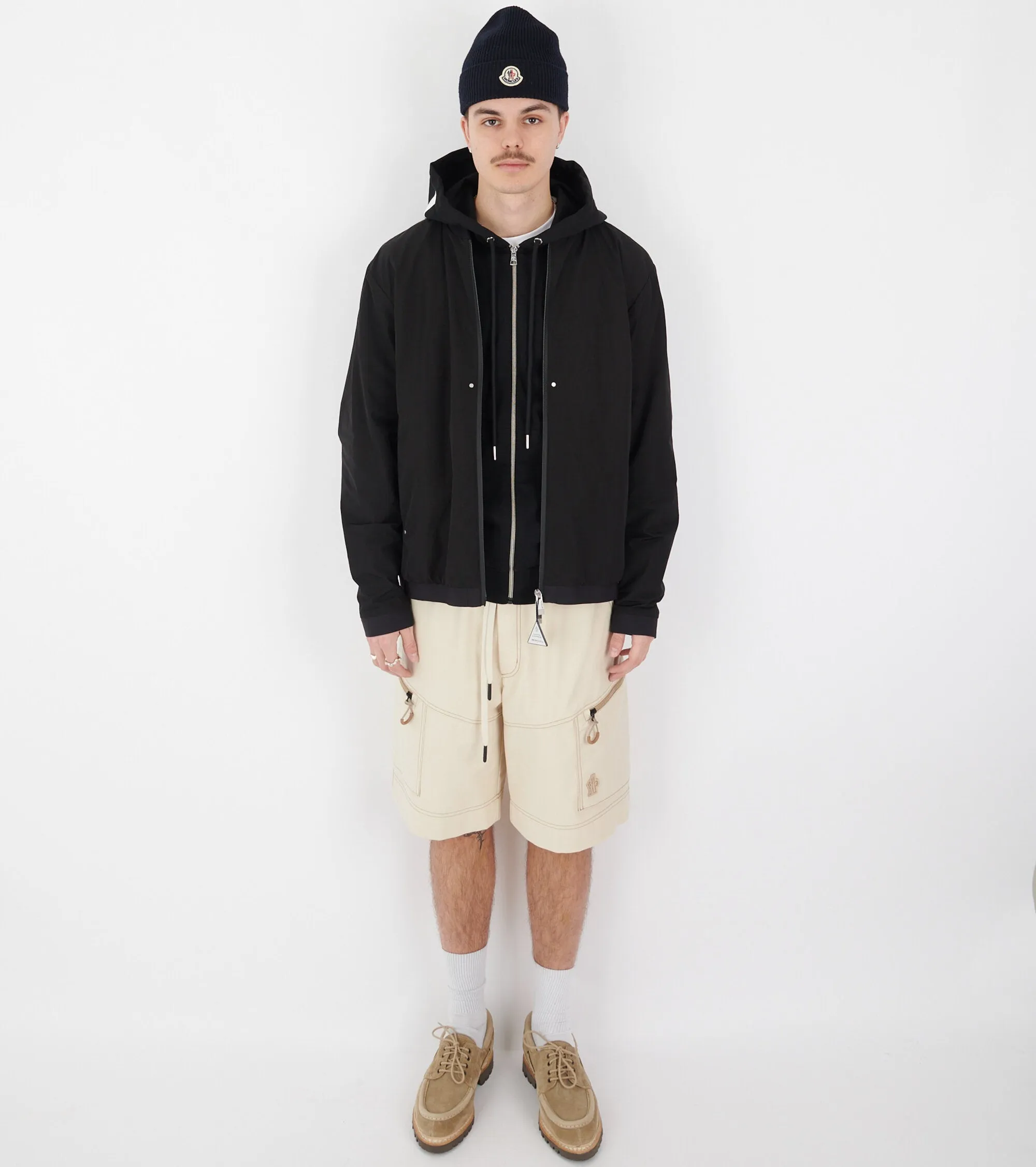 Cotton Drill Cargo Shorts Light Beige