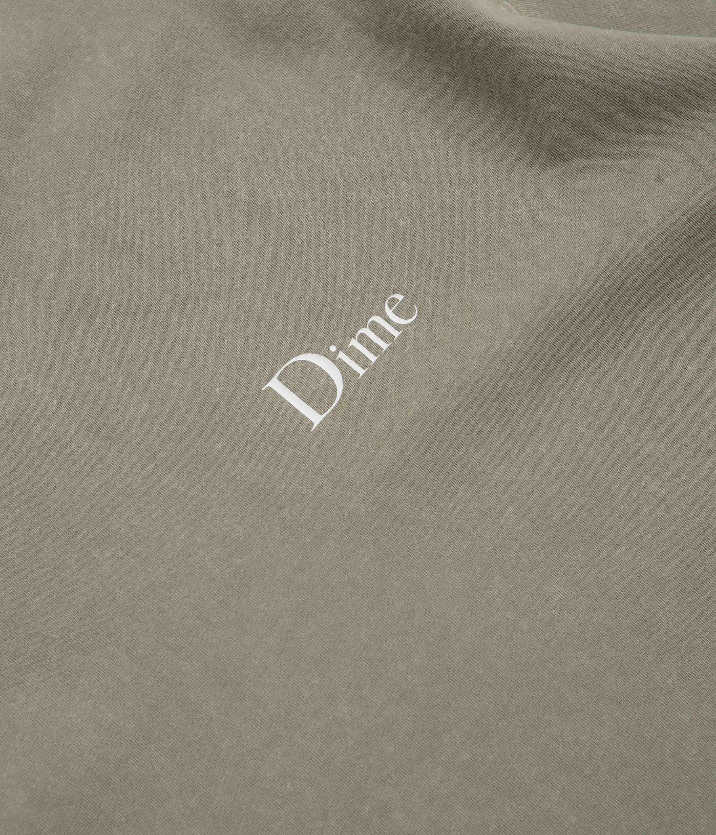 Dime Classic Small Logo T-Shirt - Faded Cement