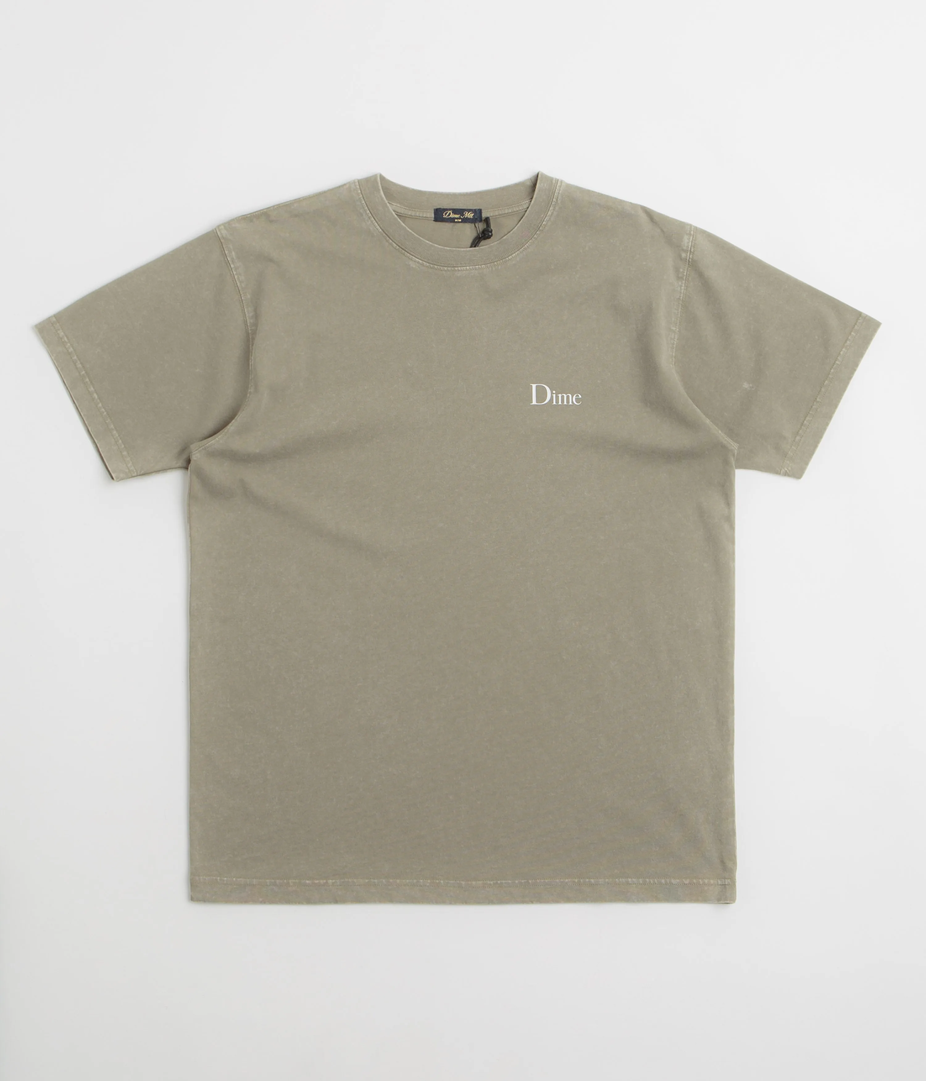 Dime Classic Small Logo T-Shirt - Faded Cement