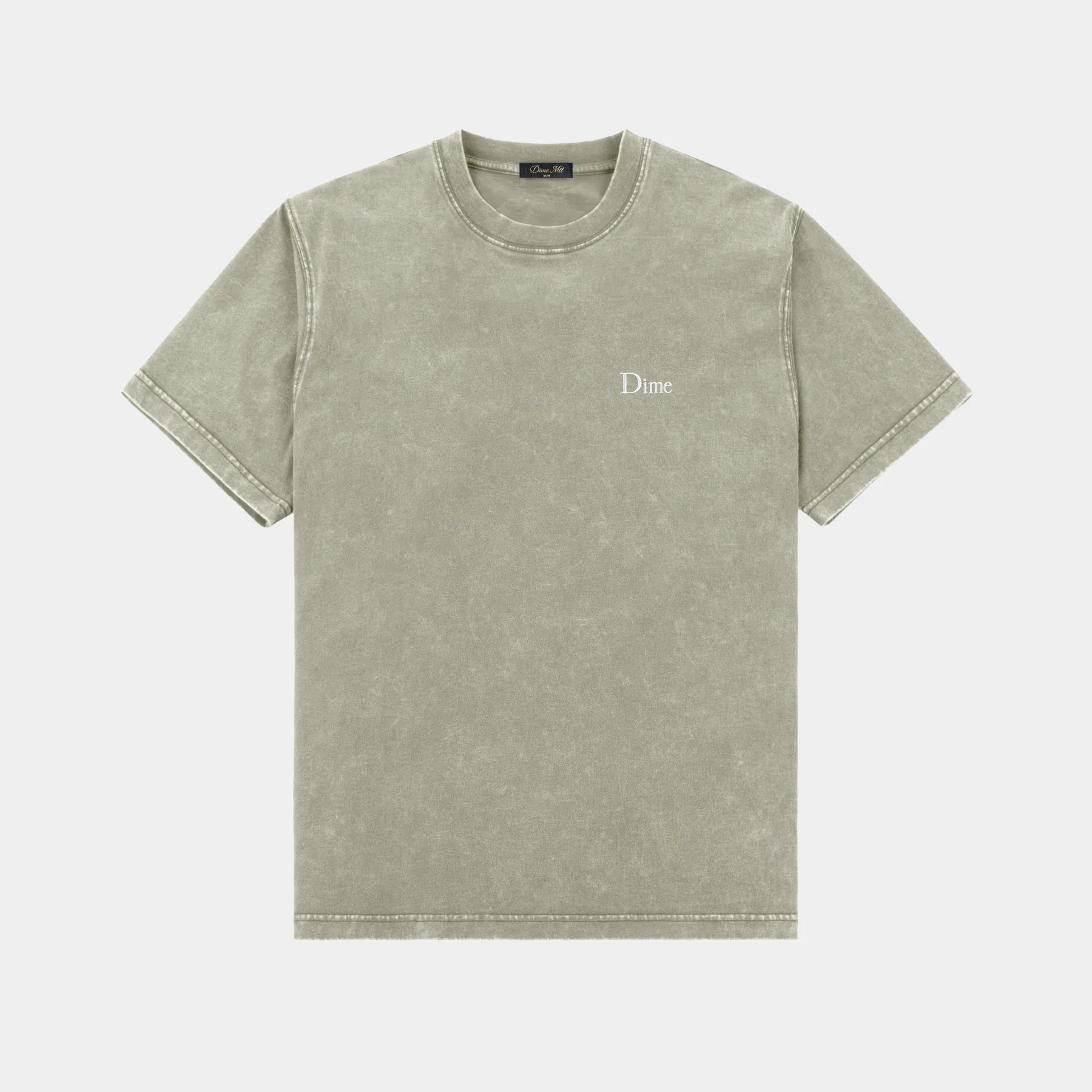 DIME CLASSIC SMALL LOGO TEE - FADED CEMENT