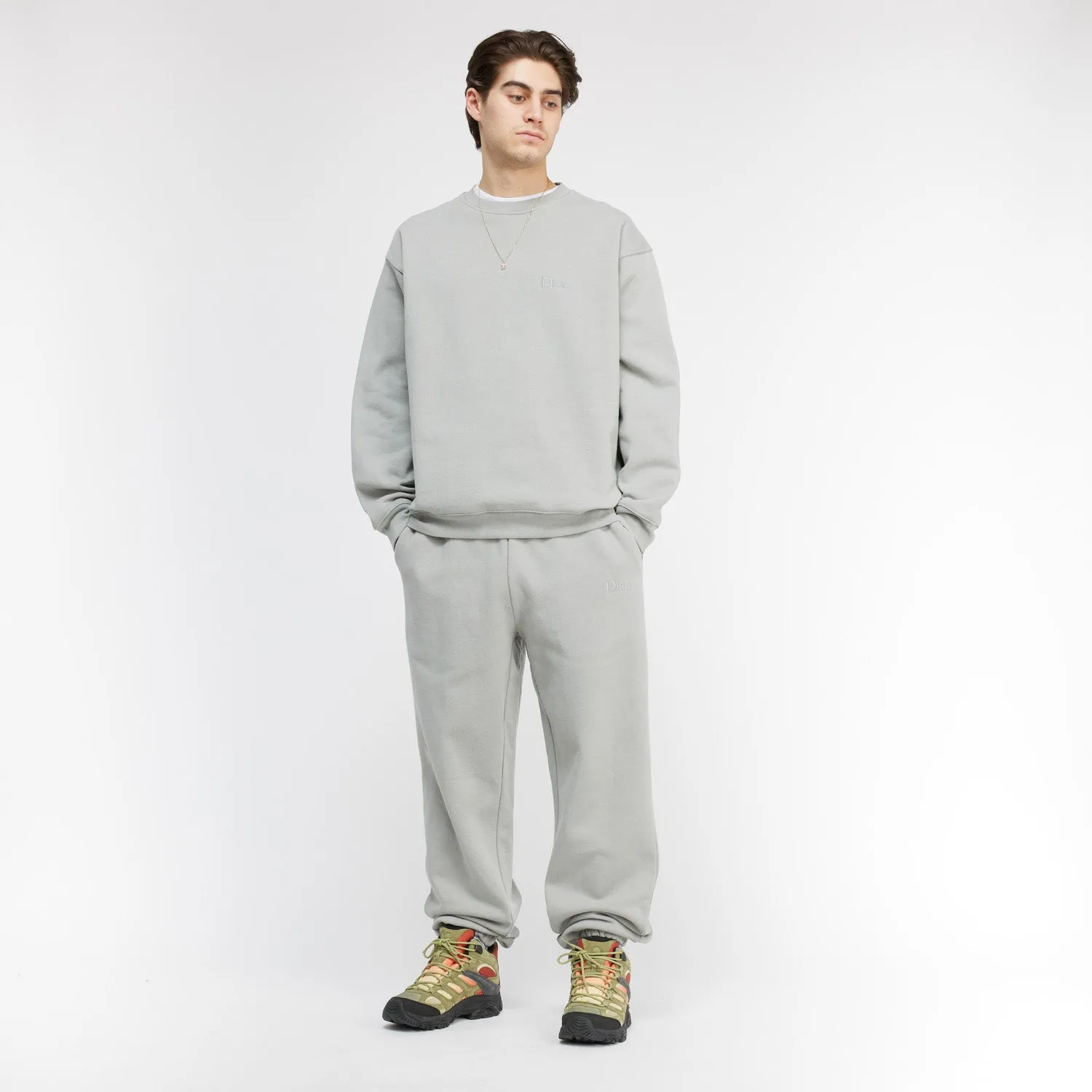 Dime Men Classic Small Logo Sweatpants Gravel