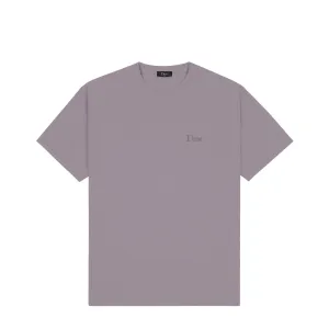 Dime Men Classic Small Logo T-Shirt Plum Gray