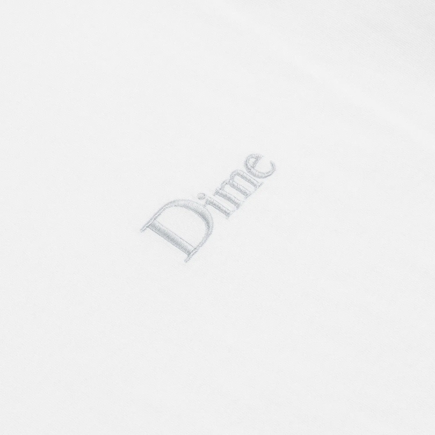 Dime Men Classic Small Logo T-Shirt White