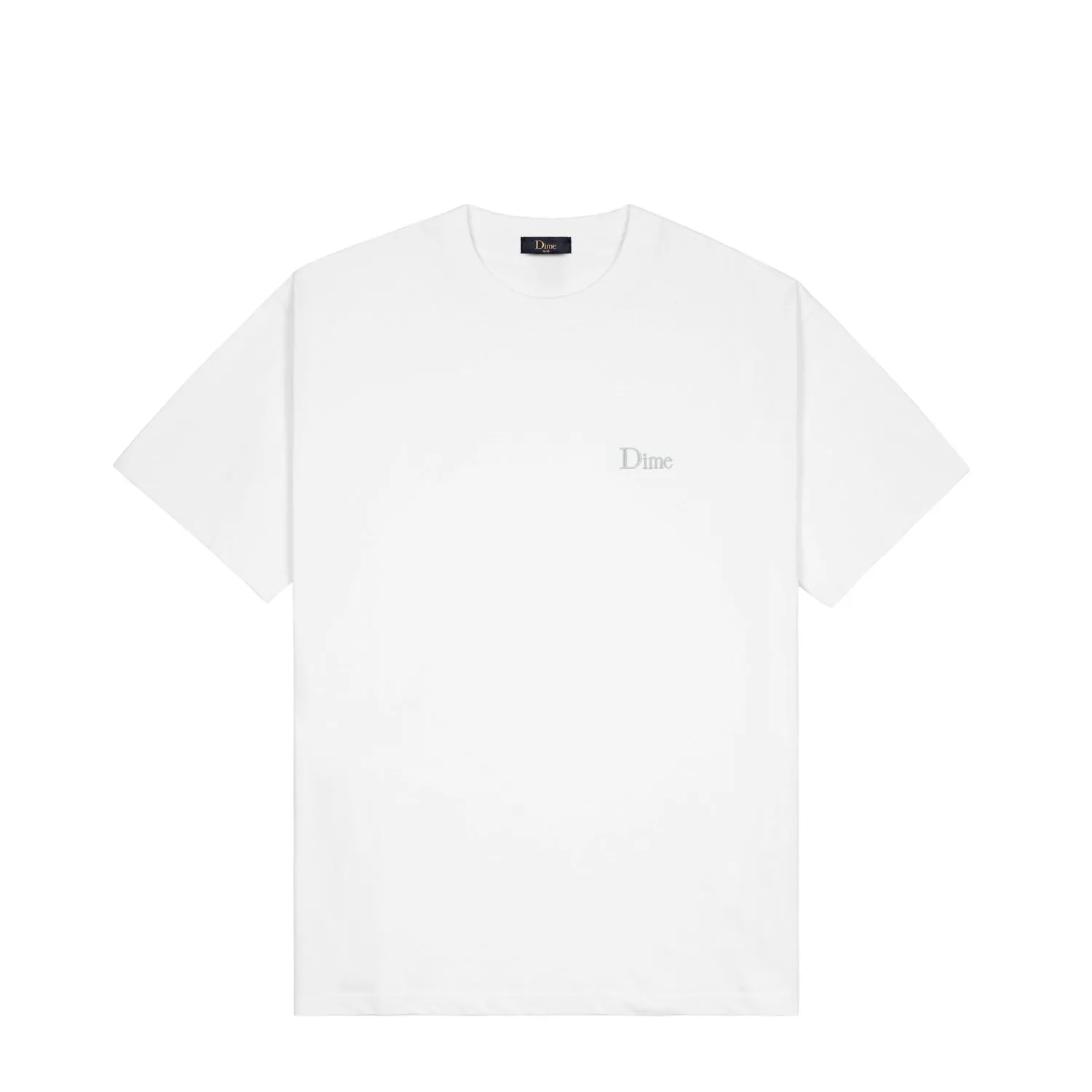 Dime Men Classic Small Logo T-Shirt White