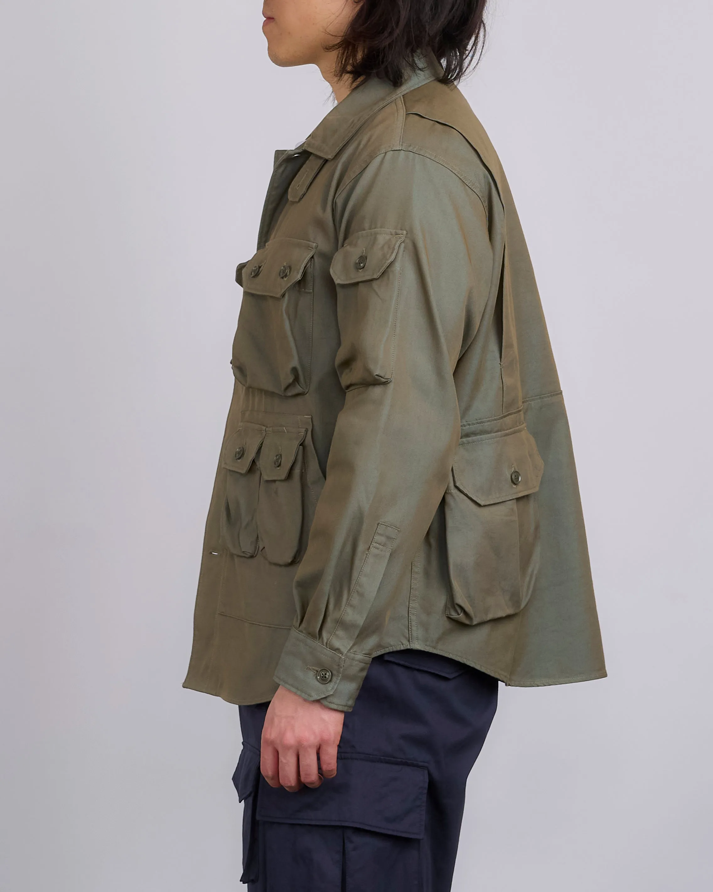 Engineered Garments Explorer Jacket PC Iridescent Heavy Twill Olive