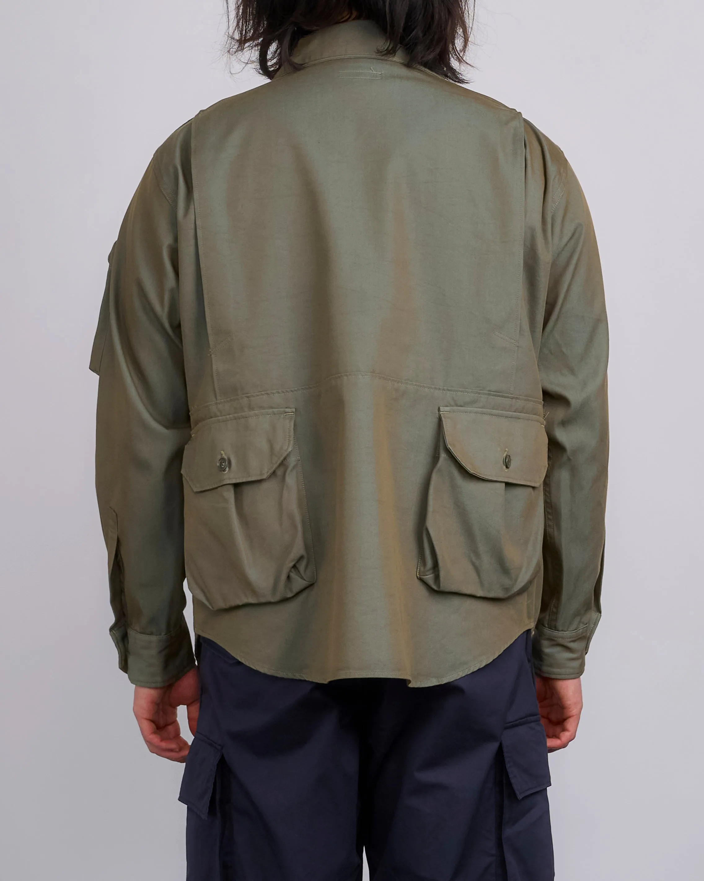 Engineered Garments Explorer Jacket PC Iridescent Heavy Twill Olive