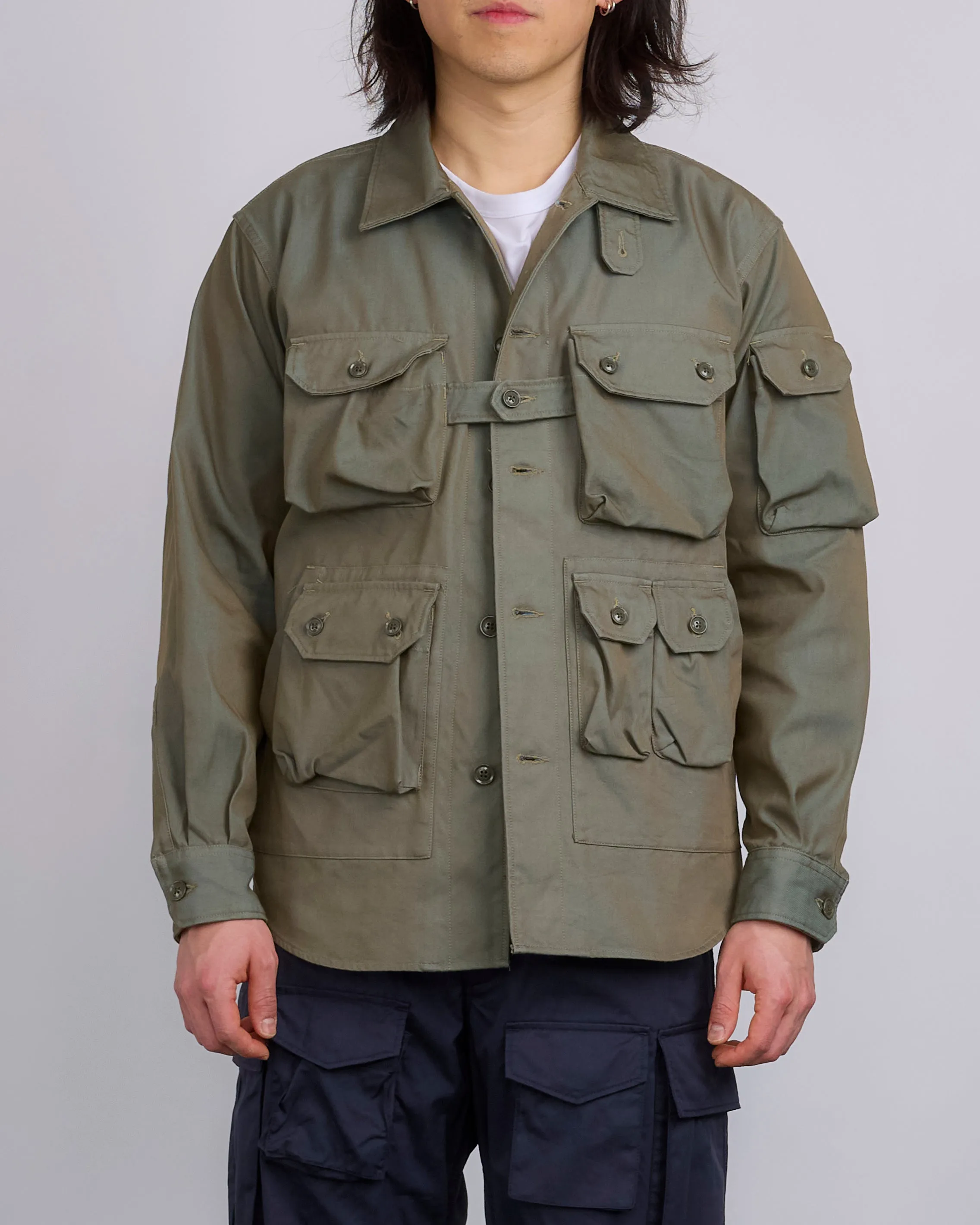 Engineered Garments Explorer Jacket PC Iridescent Heavy Twill Olive