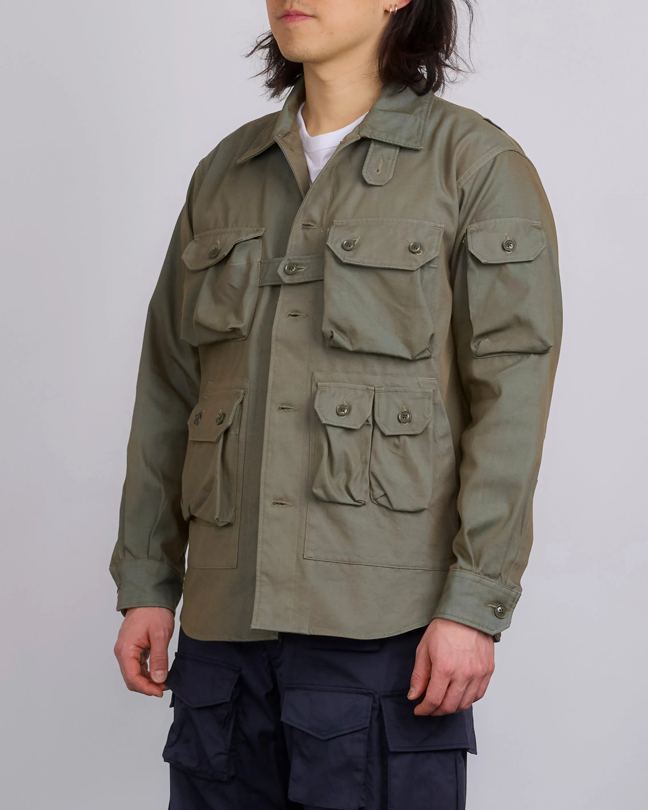 Engineered Garments Explorer Jacket PC Iridescent Heavy Twill Olive