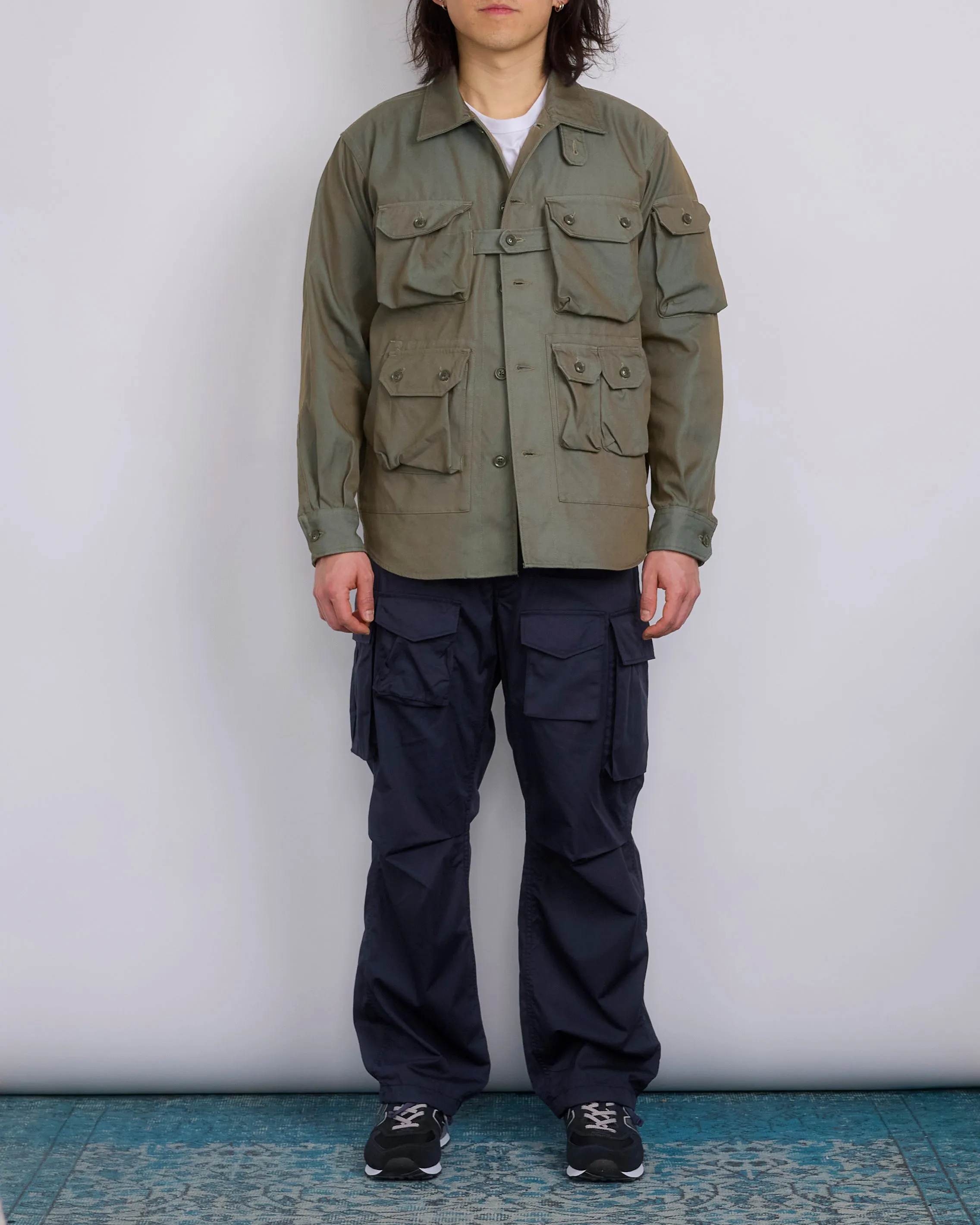 Engineered Garments Explorer Jacket PC Iridescent Heavy Twill Olive