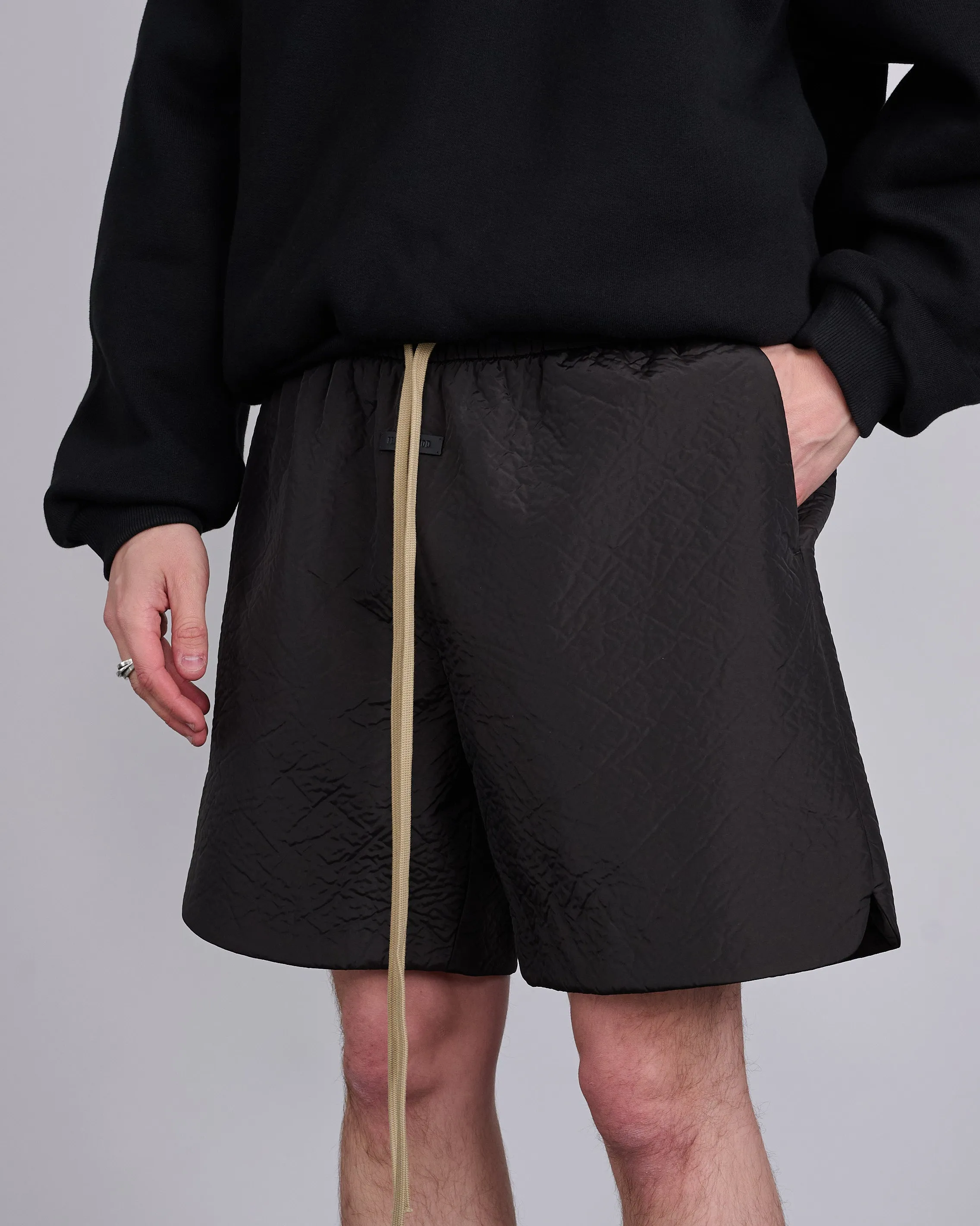 Fear of God Classic Textured Drawstring Short Black
