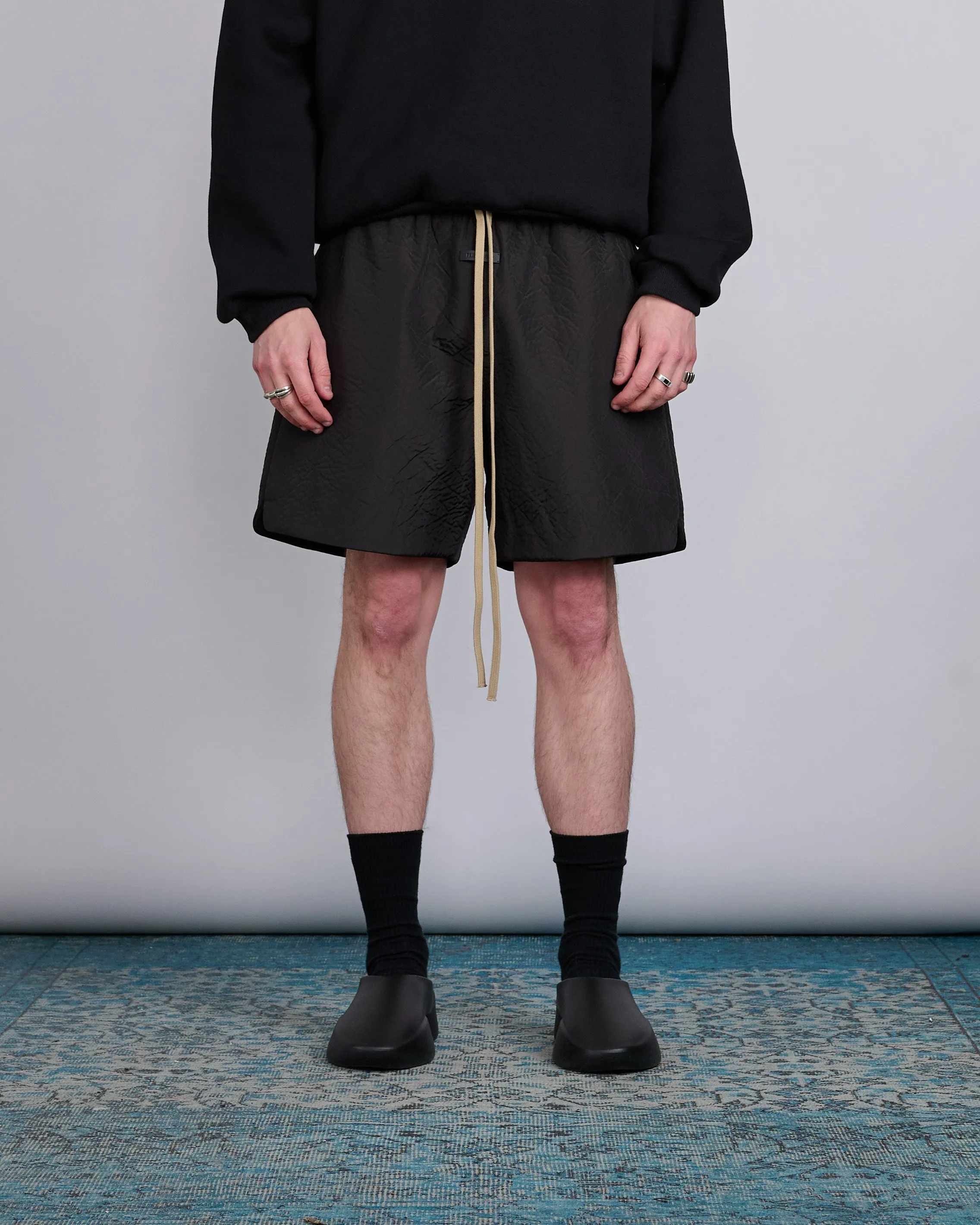 Fear of God Classic Textured Drawstring Short Black