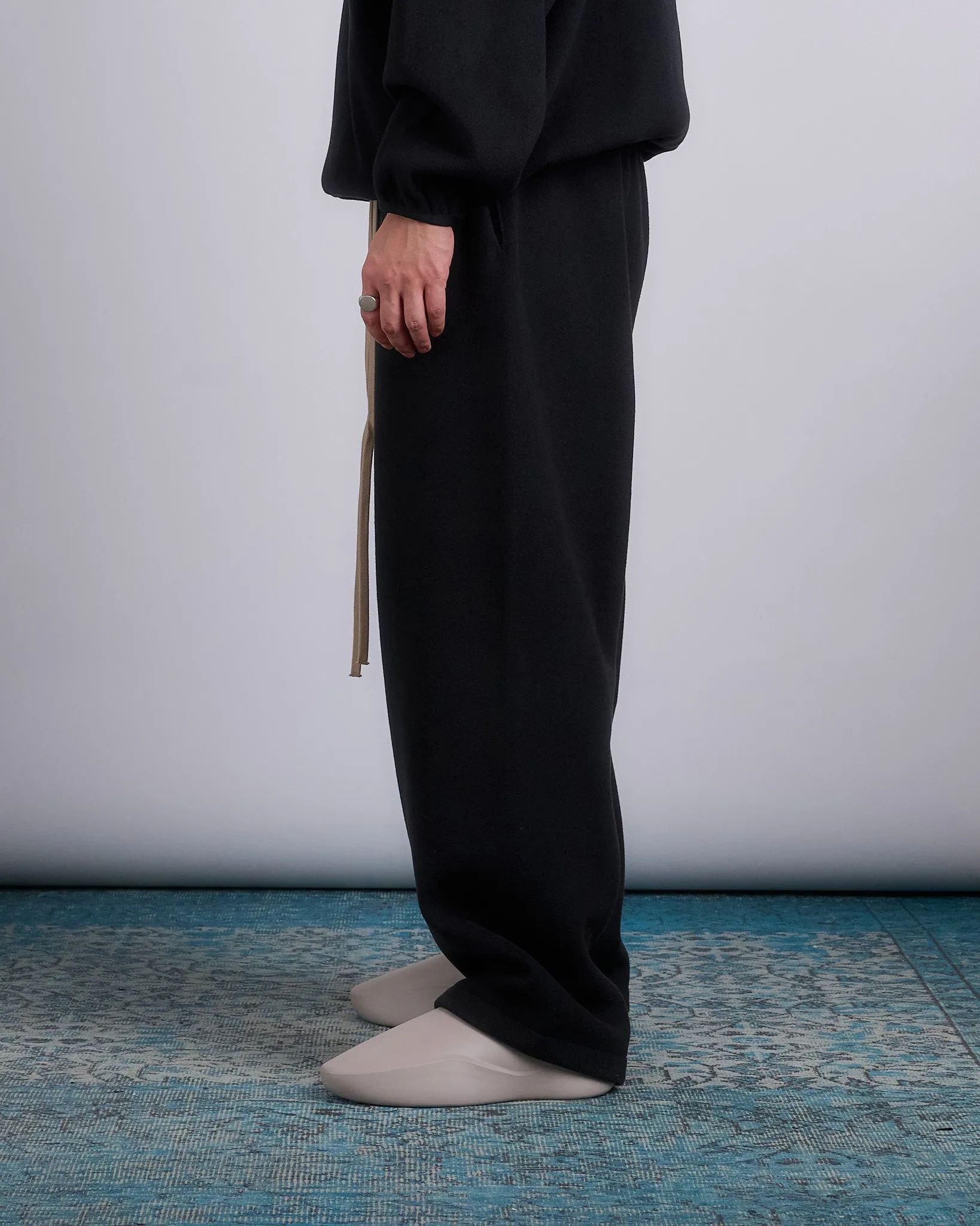 Fear of God Essentials Brushed Yarn Relaxed Pant Black
