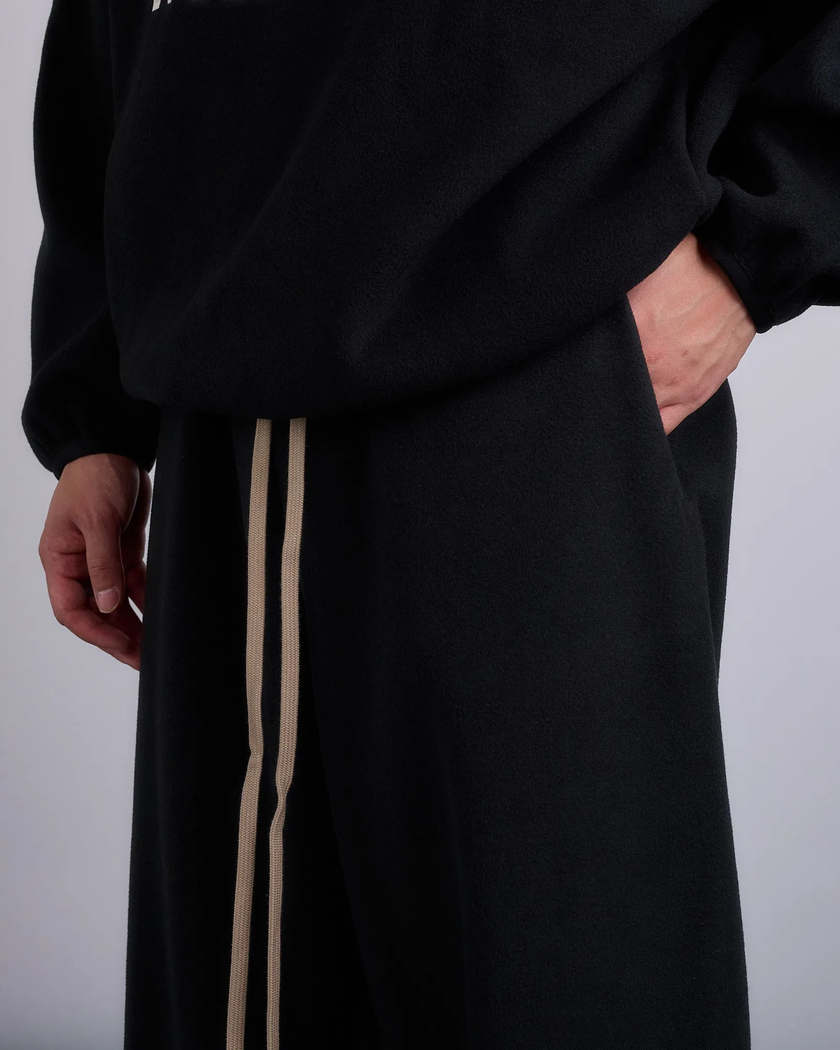 Fear of God Essentials Brushed Yarn Relaxed Pant Black