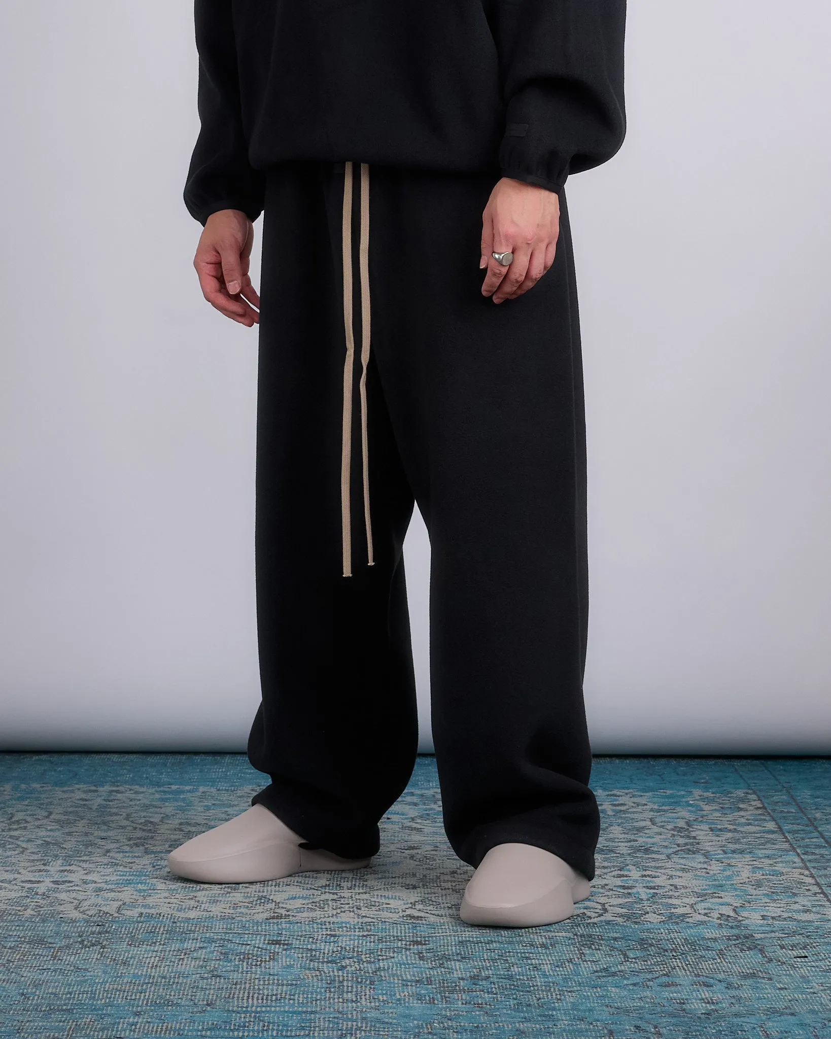 Fear of God Essentials Brushed Yarn Relaxed Pant Black