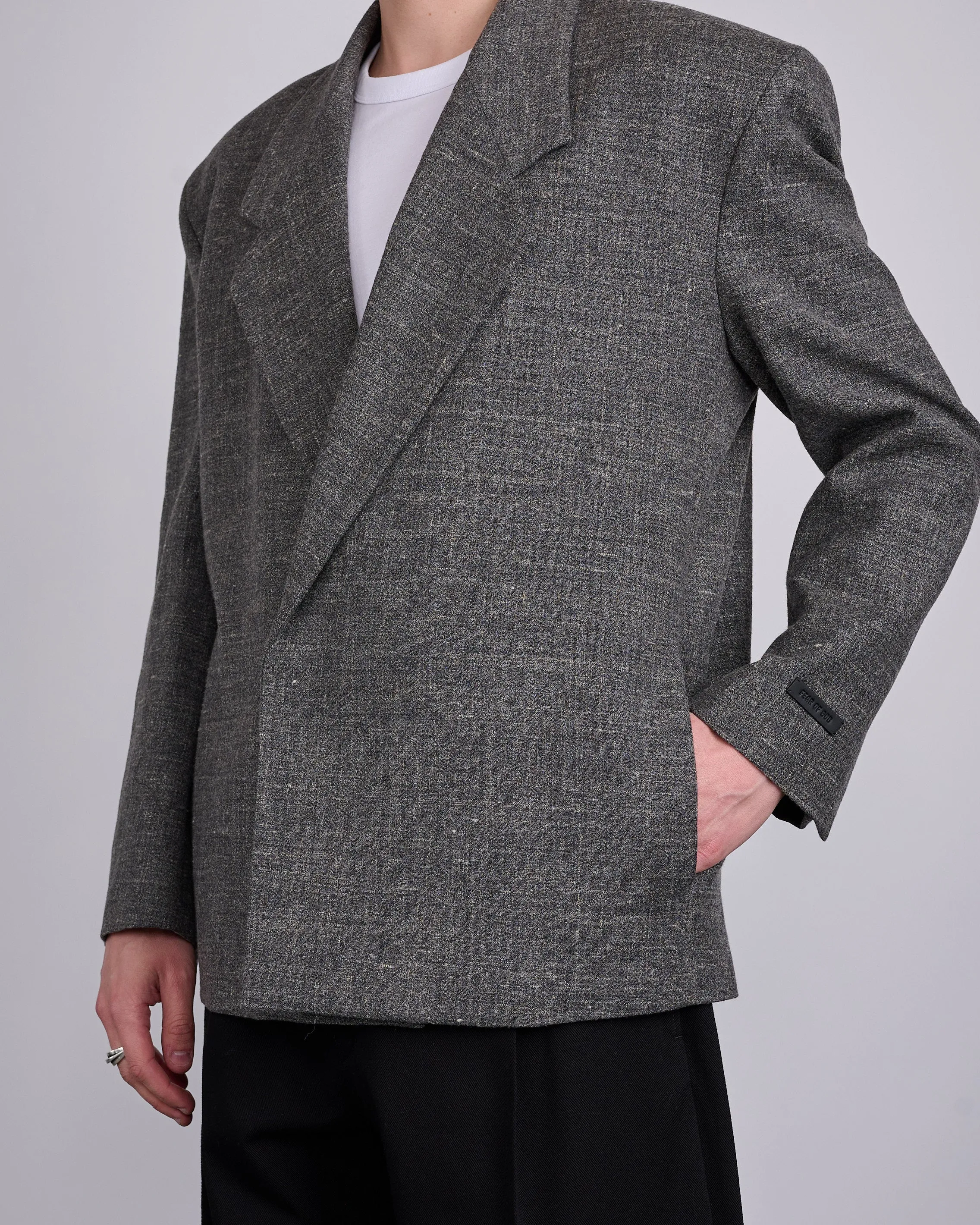 Fear of God Wool Linen Classic Blazer Grey