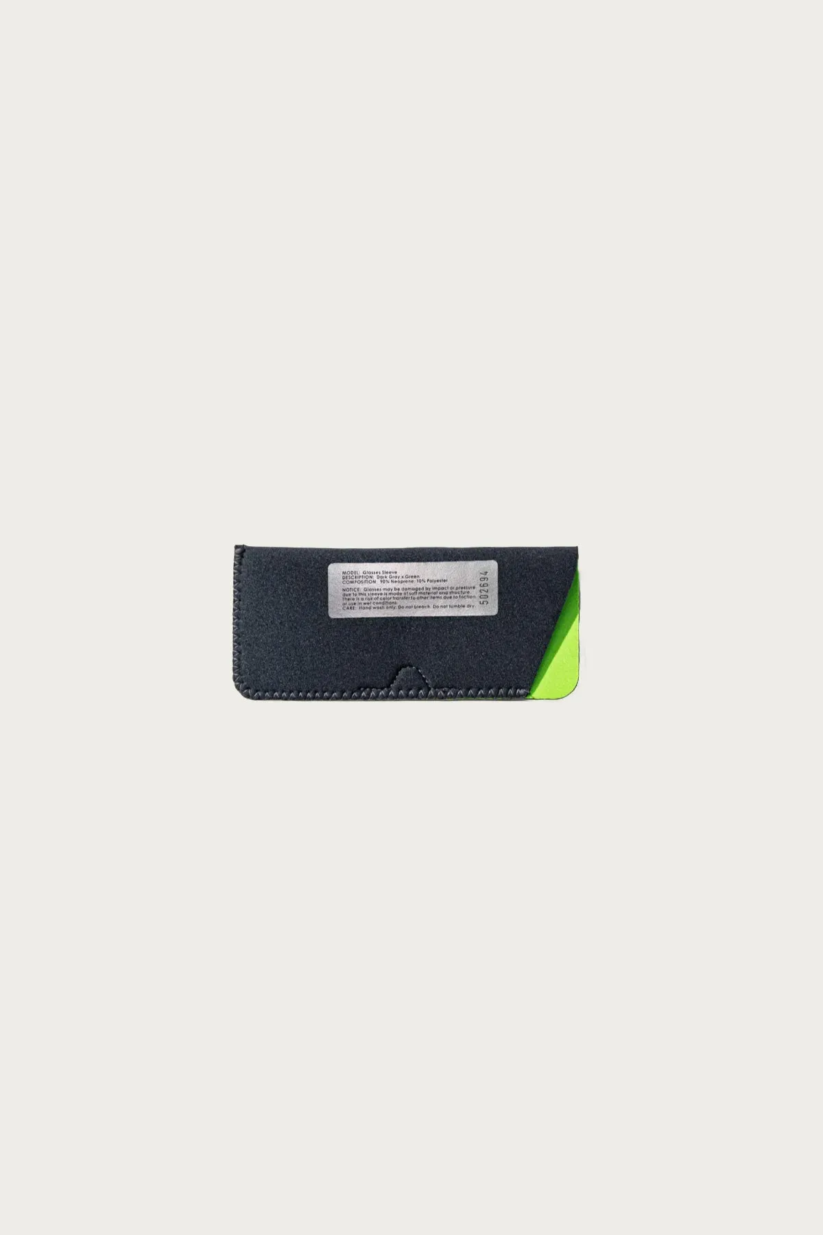 Glasses Sleeve - Dark Gray/Green