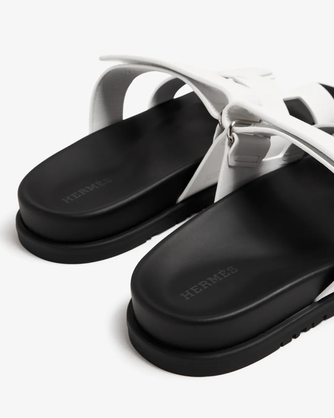 Hermes Chypre Sandal in White