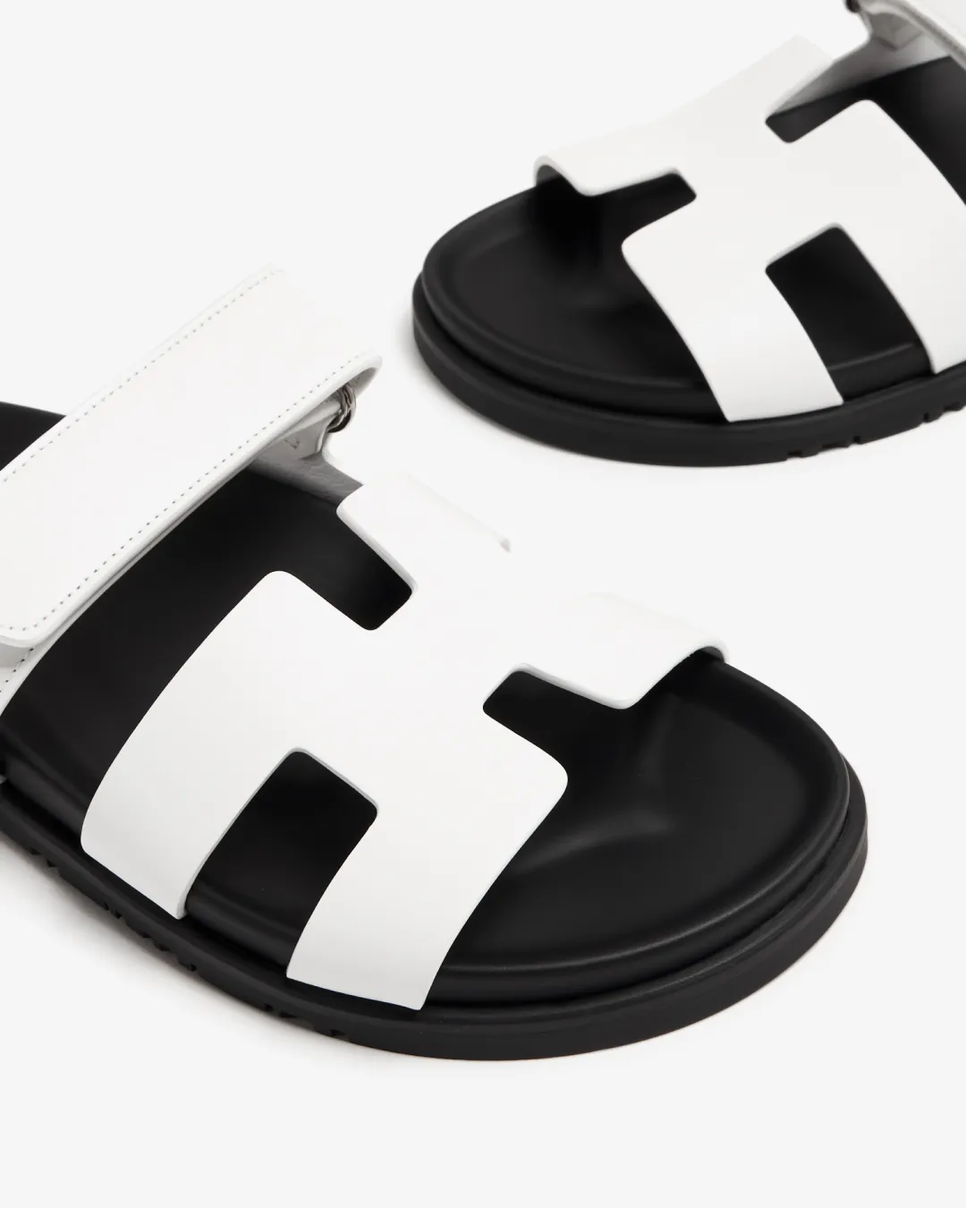 Hermes Chypre Sandal in White