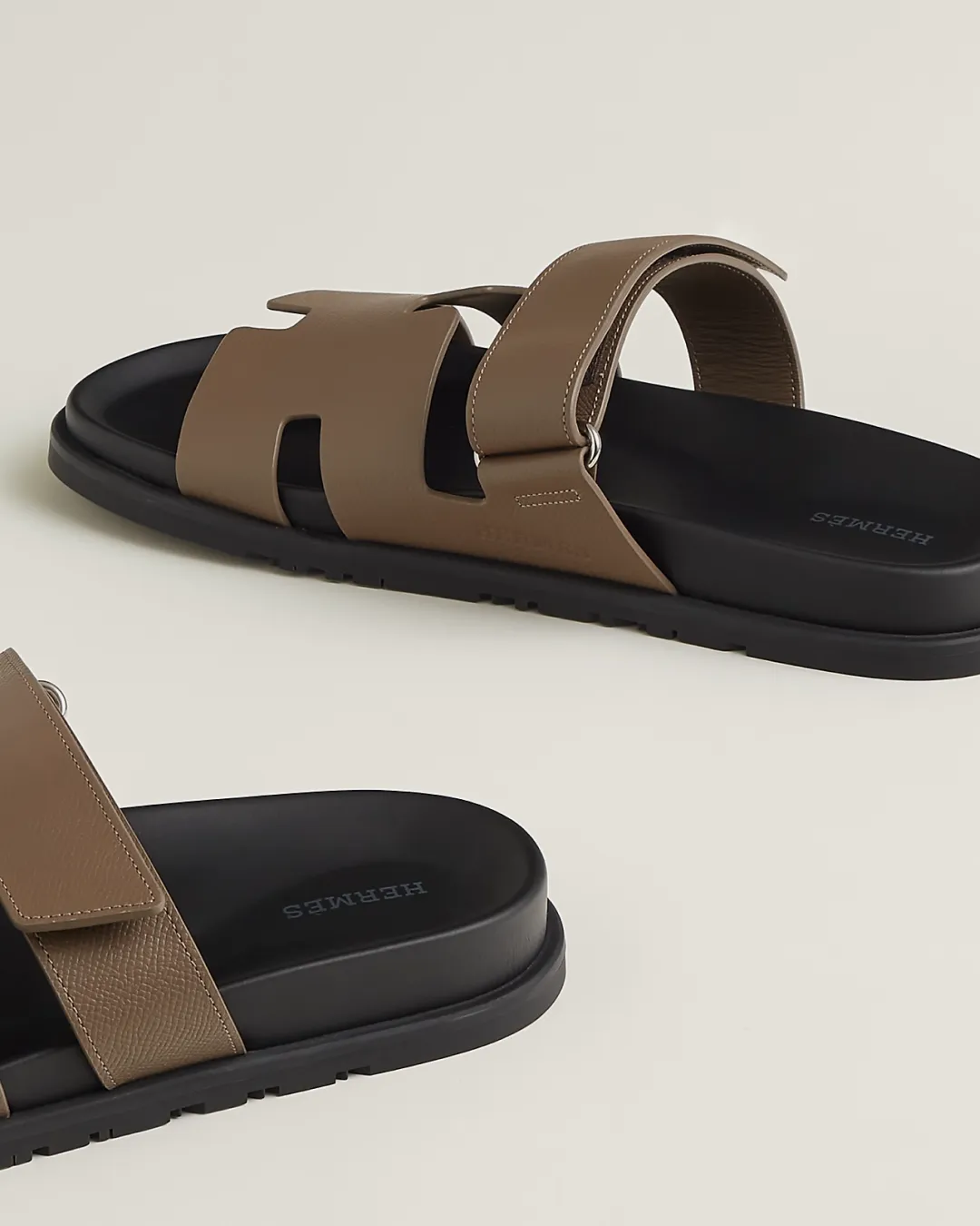 Hermes Chypre Sandals Grey