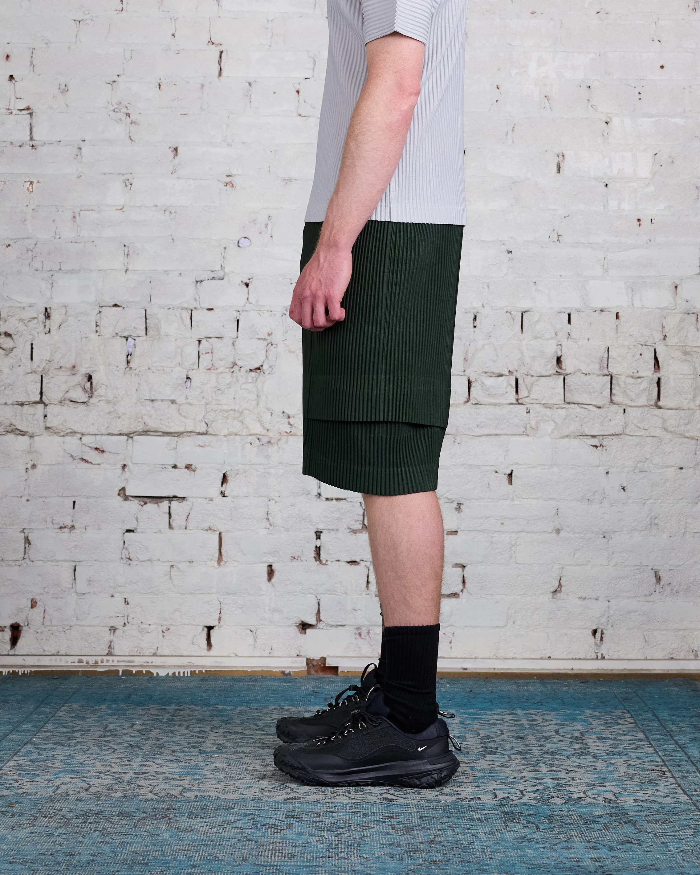 HOMME PLISS ISSEY MIYAKE Pleats June Cargo Short Deep Green