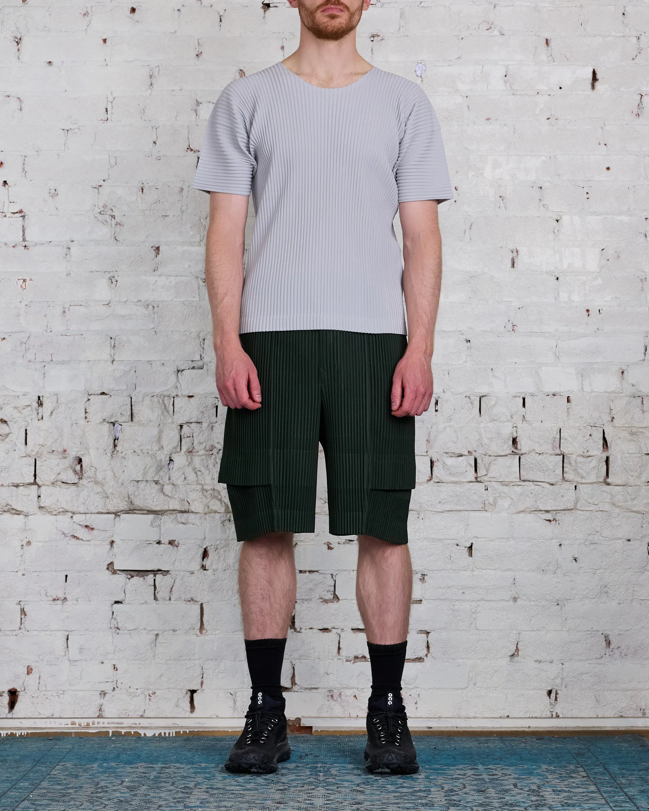 HOMME PLISS ISSEY MIYAKE Pleats June Cargo Short Deep Green