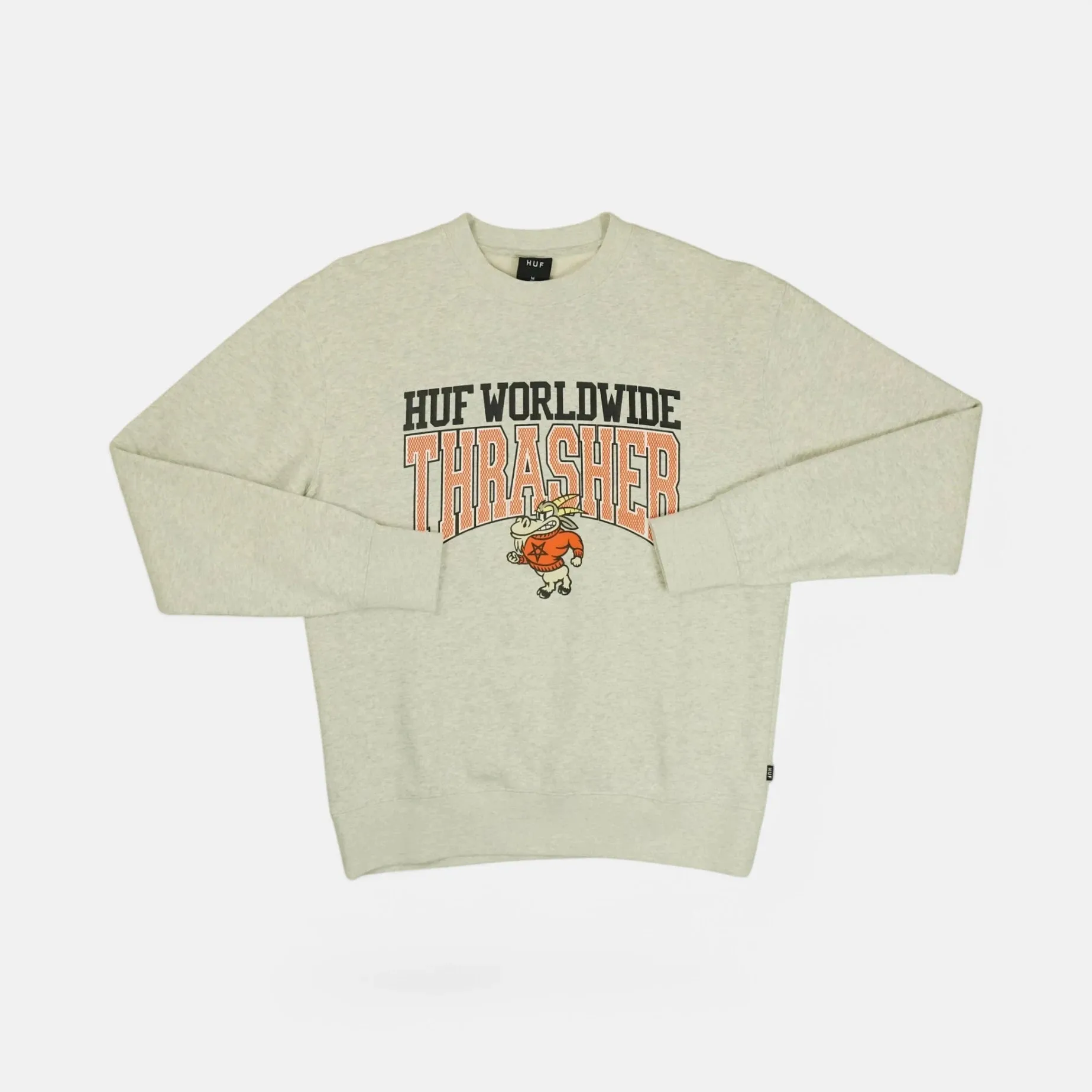 Huf White Graphic Sweatshirt (M)