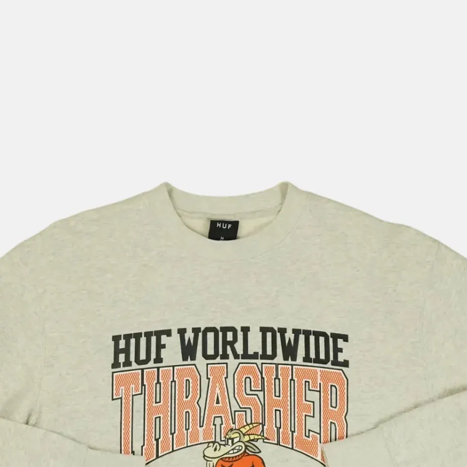 Huf White Graphic Sweatshirt (M)