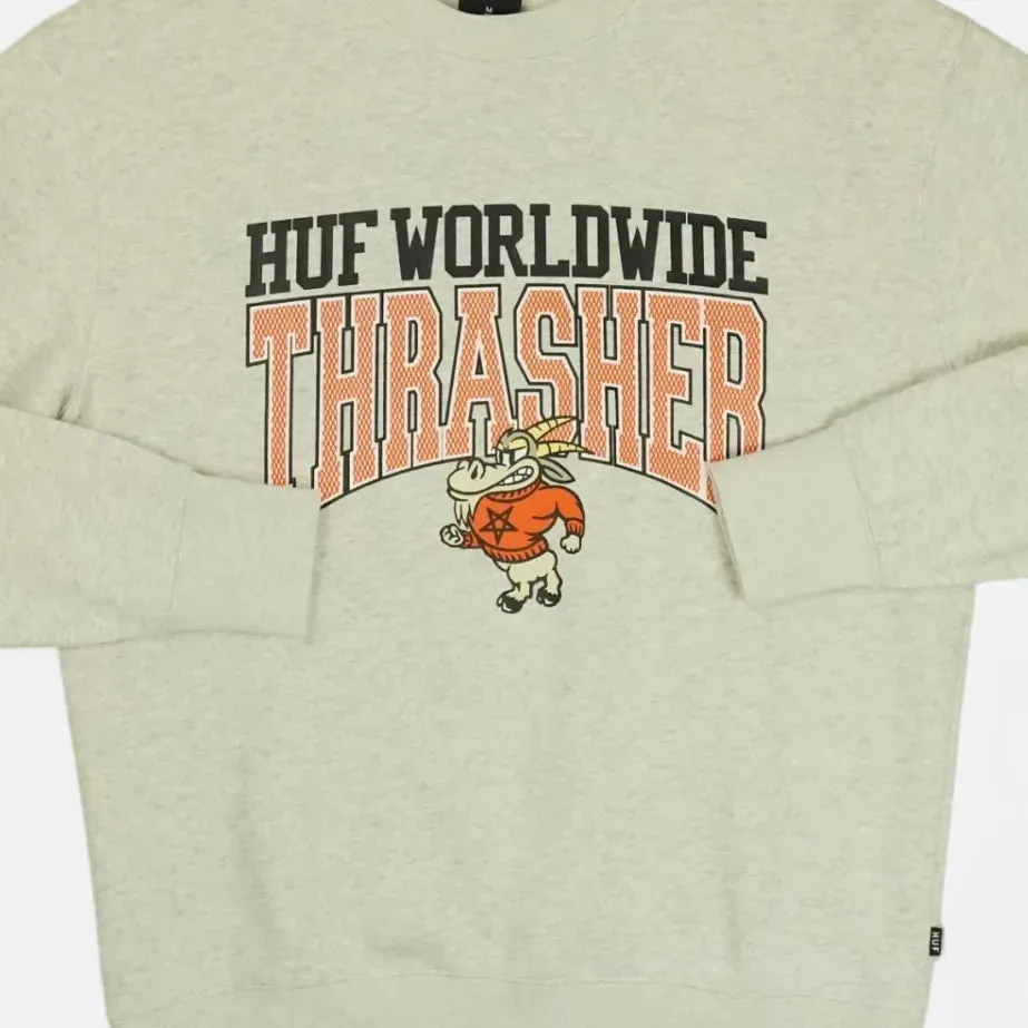Huf White Graphic Sweatshirt (M)