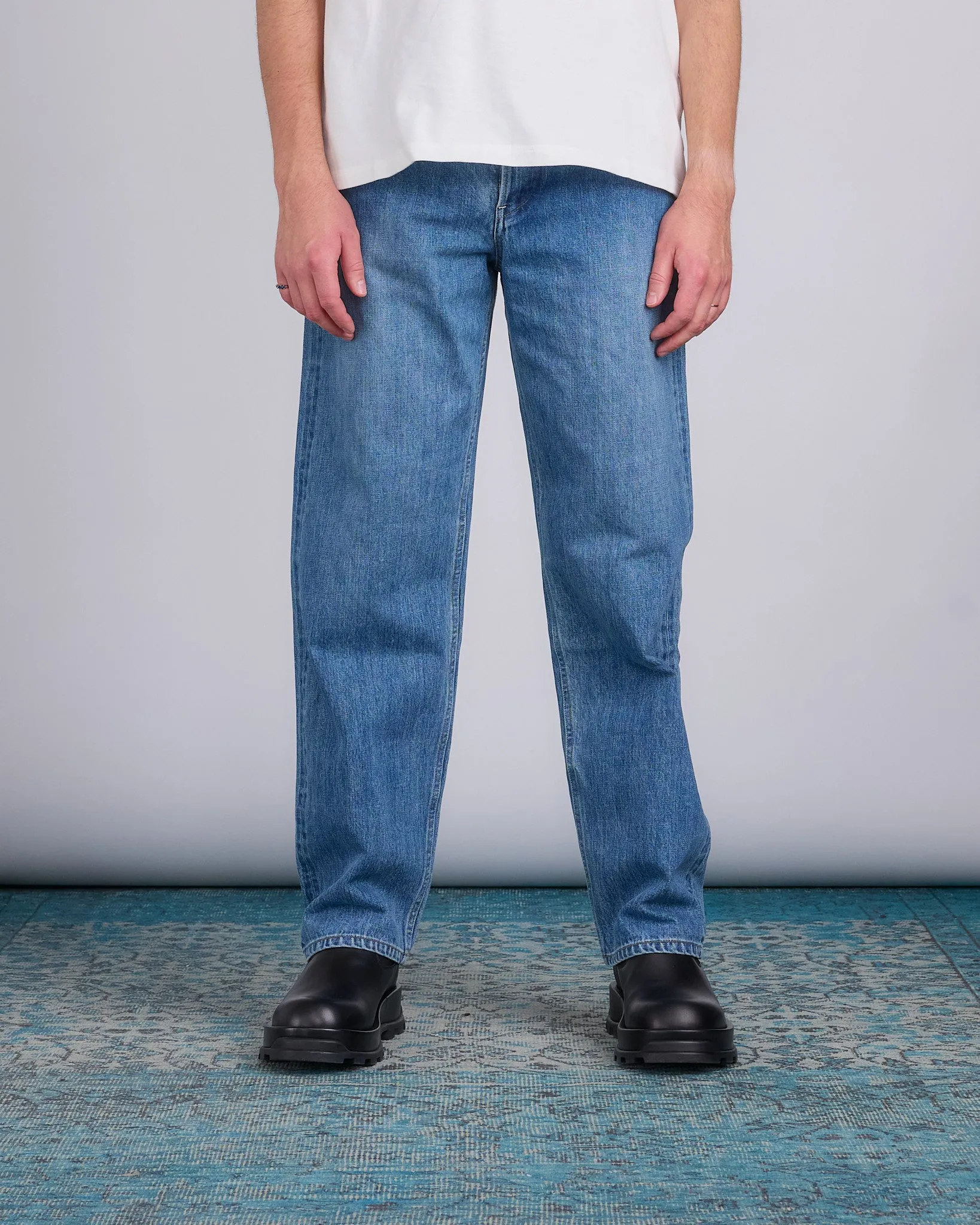 Jil Sander  Washed Raw Denim Relaxed Jean Canard