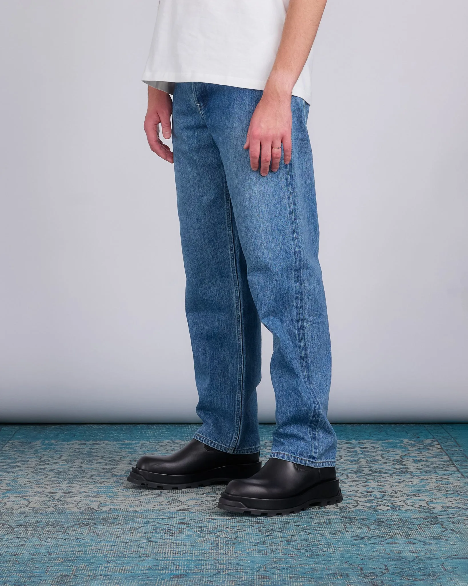 Jil Sander  Washed Raw Denim Relaxed Jean Canard