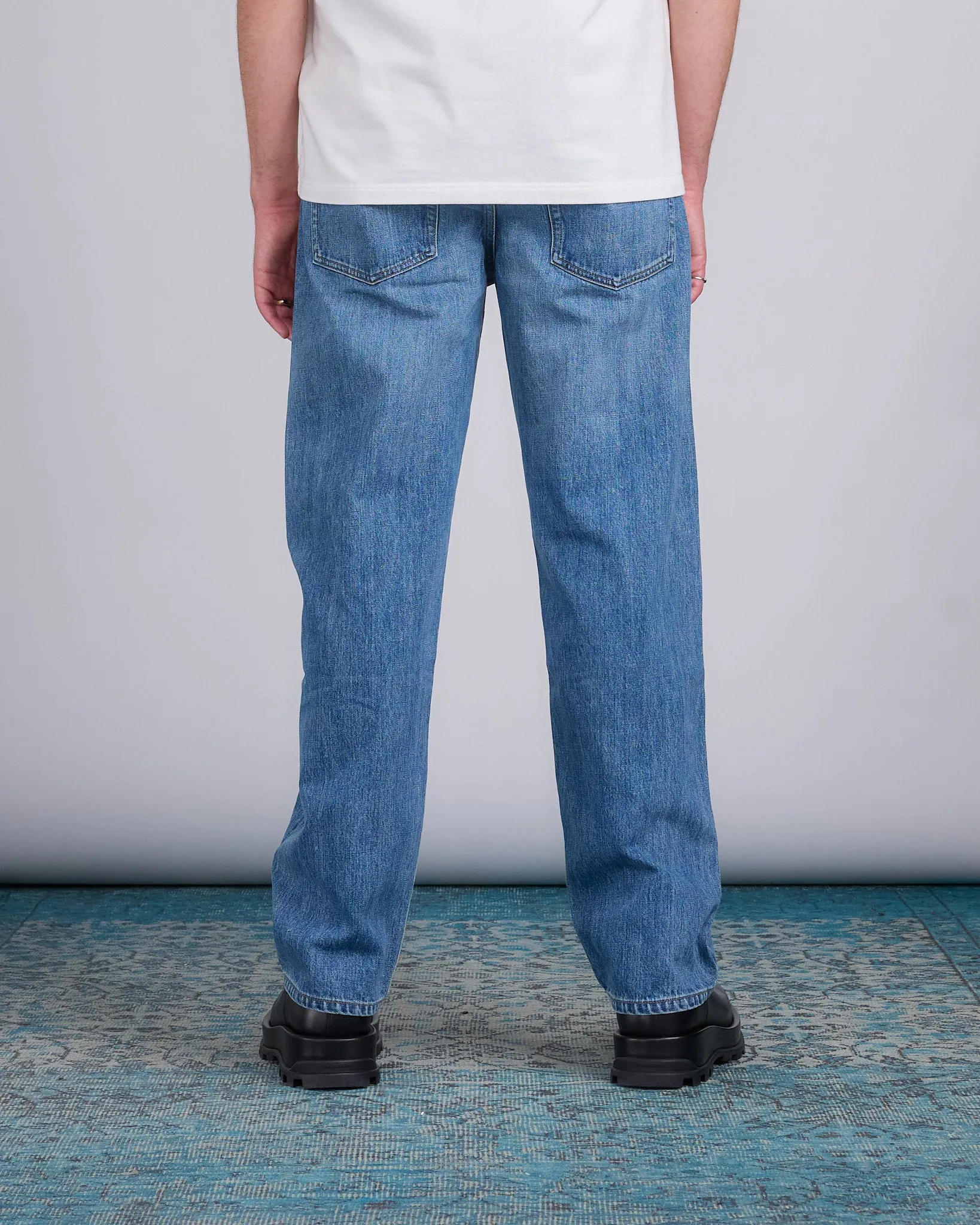 Jil Sander  Washed Raw Denim Relaxed Jean Canard