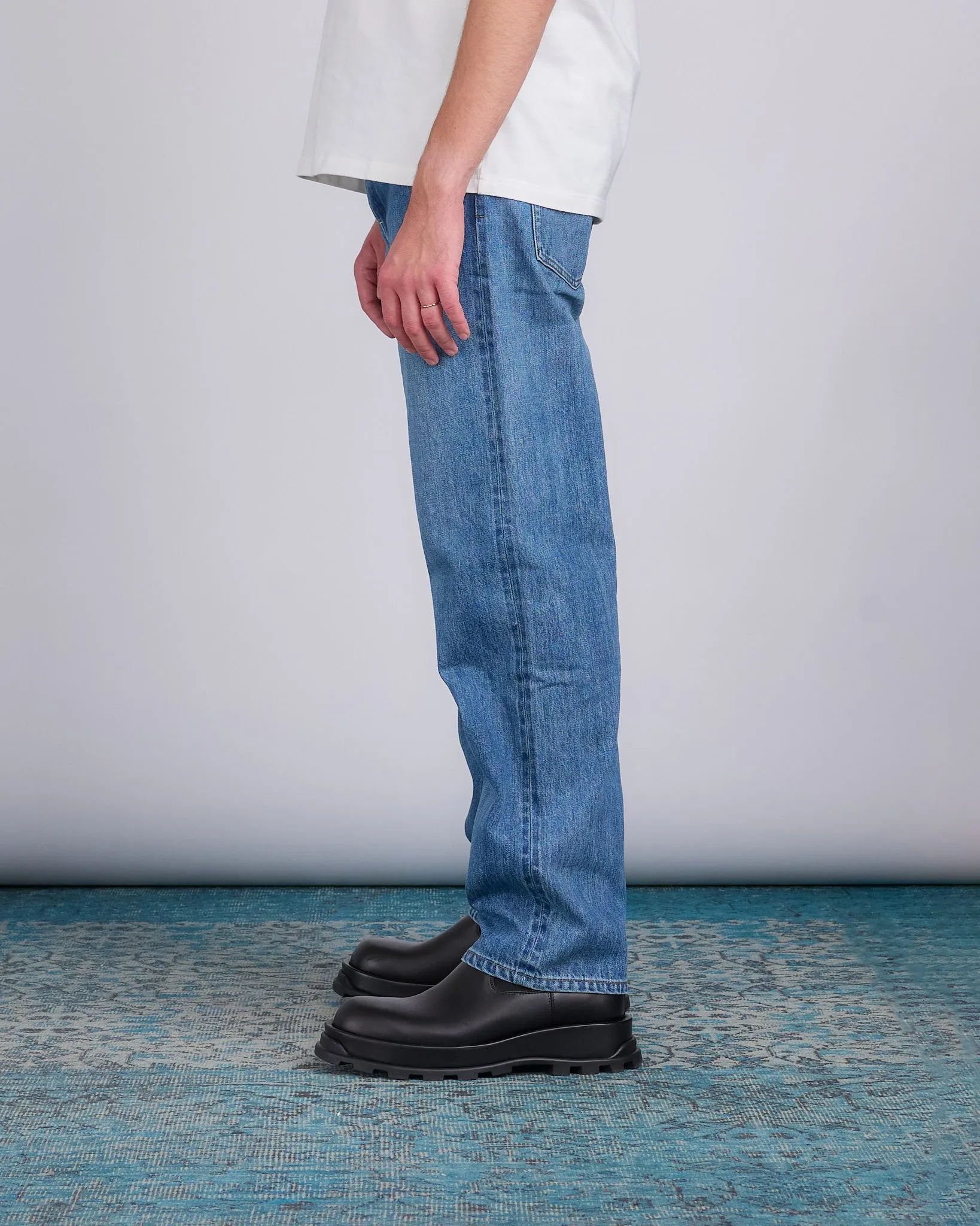 Jil Sander  Washed Raw Denim Relaxed Jean Canard