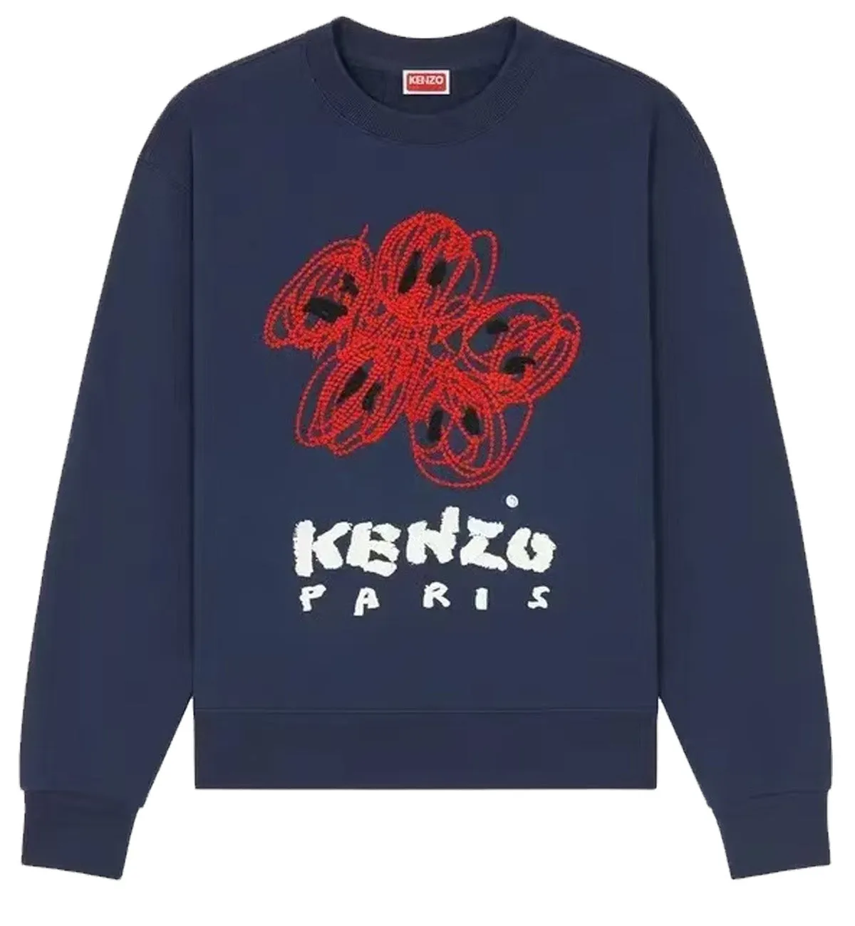Kenzo Drawn Varsity Sweatshirt (Navy)